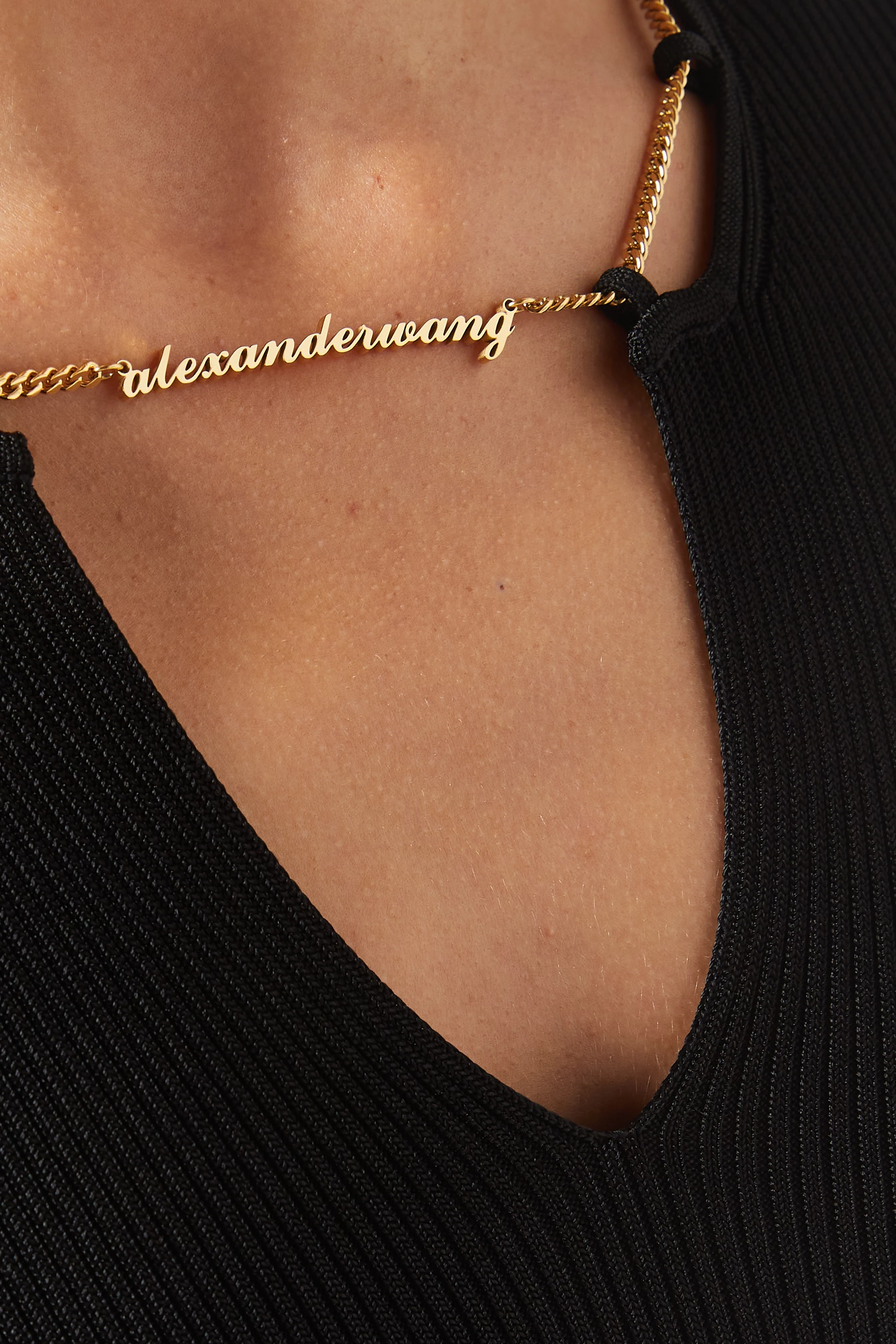【関税&送料込】Alexander Wang Name Necklace Long Dress Alexander Wang Name Necklace Long Dress Dresses in Black | Lyst
