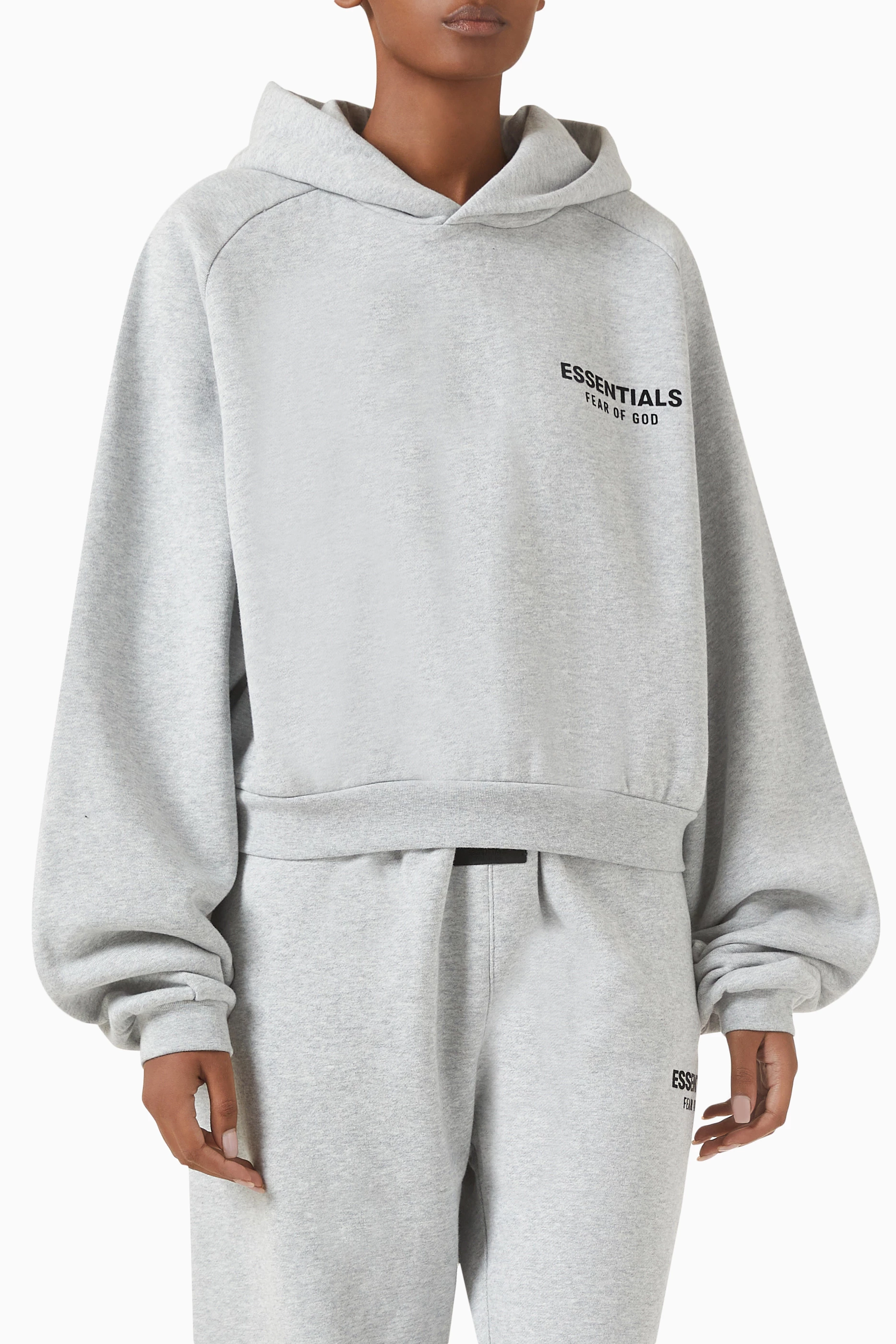 Fear of god grey hoodie new arrivals