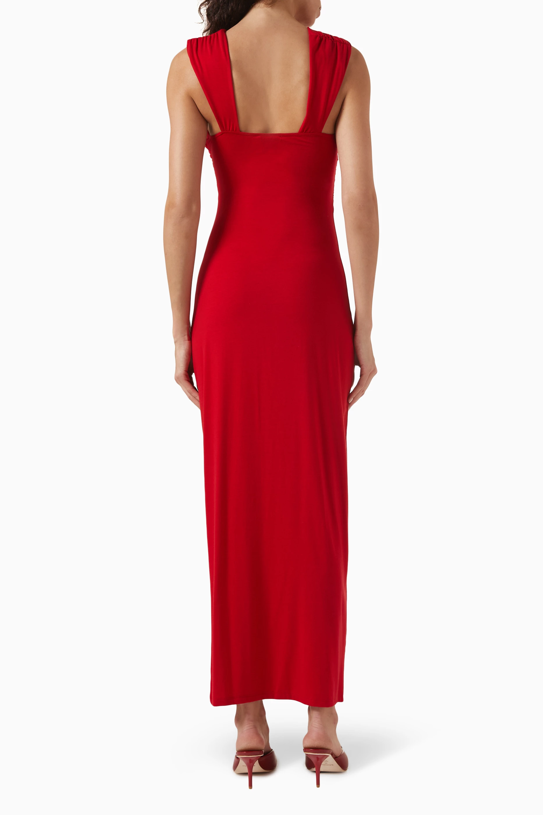reformation xena knit dress Buy Red Maxi in Cotton-knit For Women Online Type:Midi