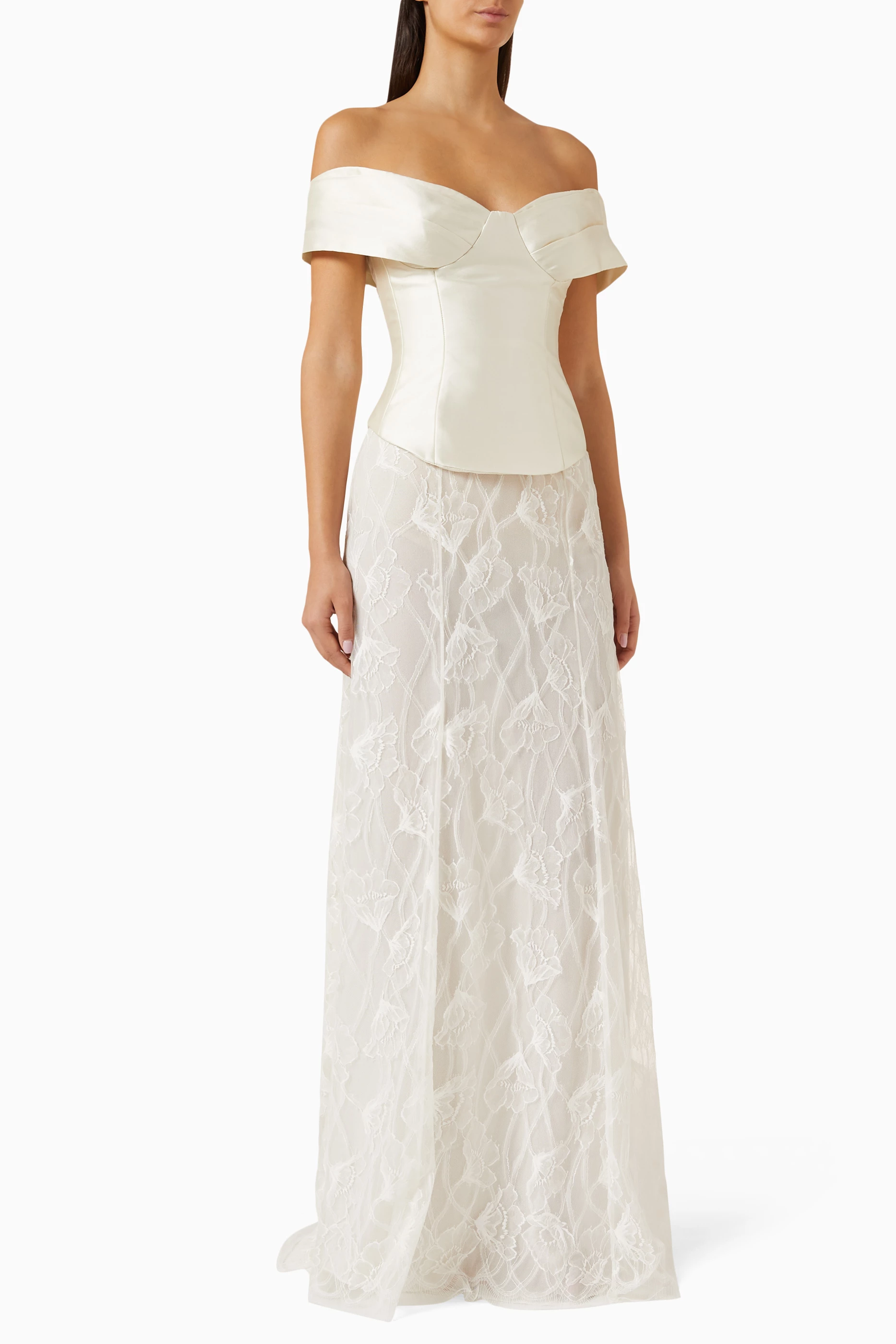 新品未使用 ANDMARRY Sandra lace dress 【beige】 ANDMARY】Sandra lace dress