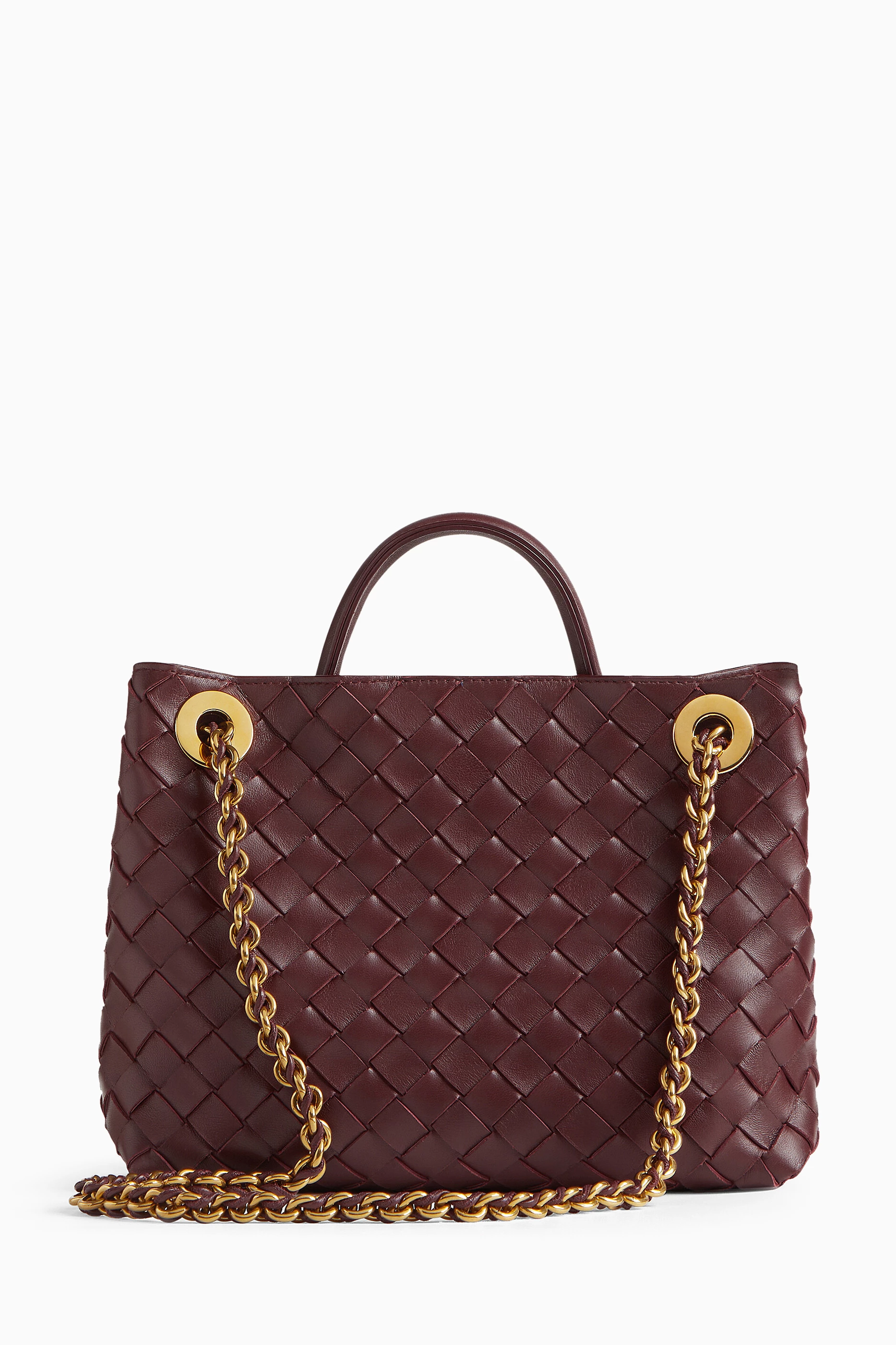 ハンドバッグ BOTTEGA VENETA BROWN LEATHER SMALL ANDIAMO HANDBAG P01054763.jpg