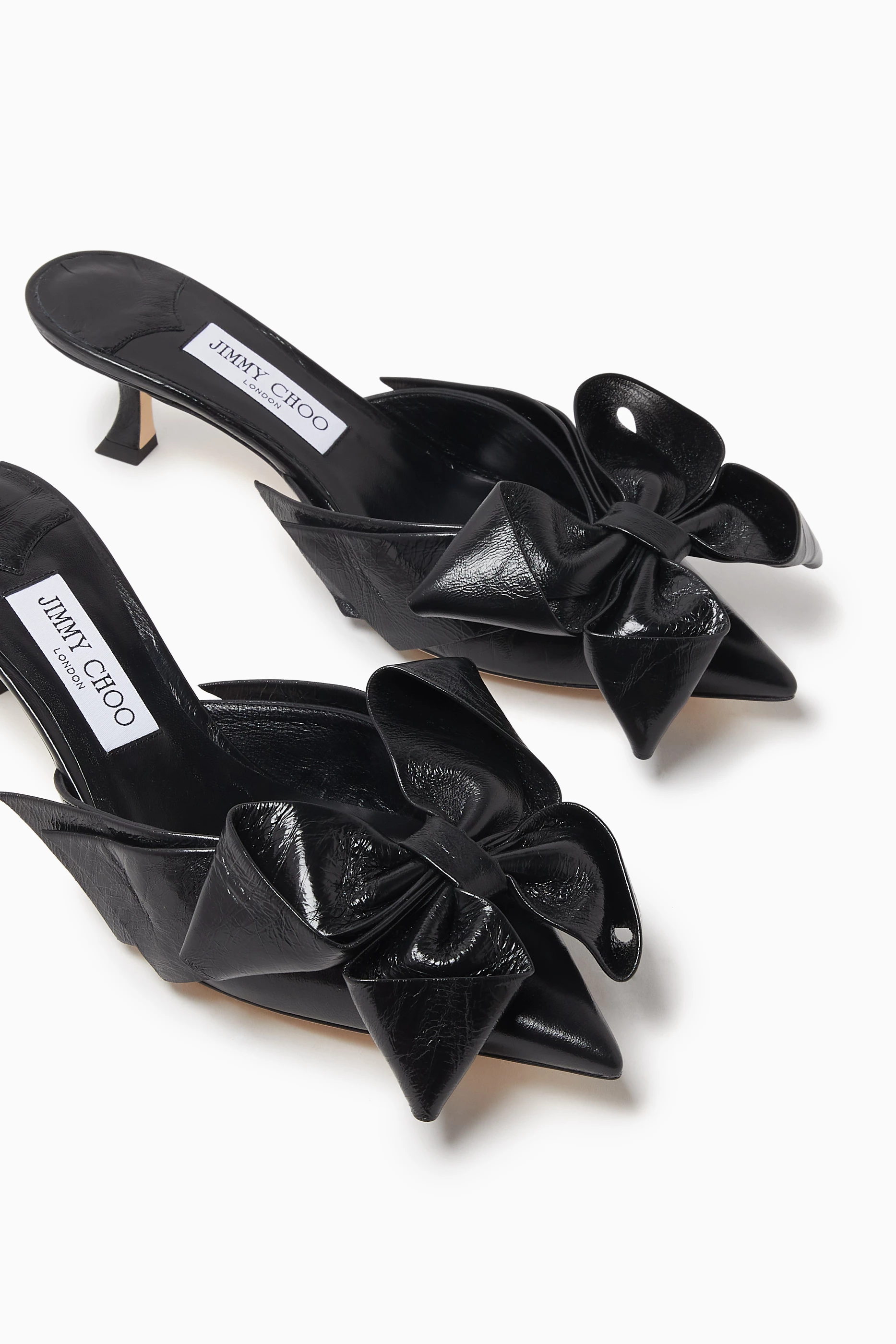 ◆正規品・新品◆Jimmy Choo Black Leather Staz Mules Staz 50 metallic leather mules in pink - Jimmy Choo | Mytheresa