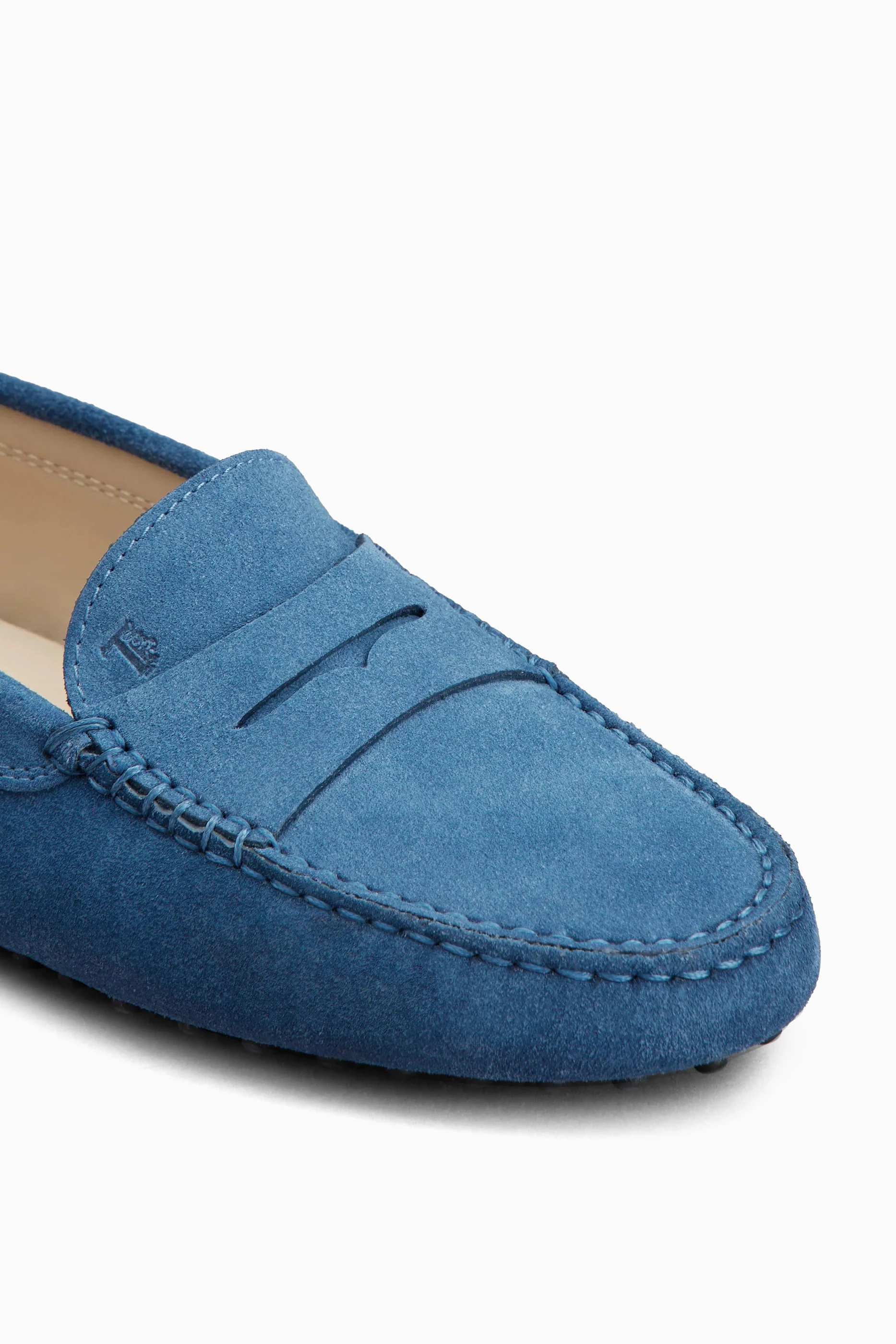 Buy Tod's Blue Gommino Driving Shoes in Suede For Women Online