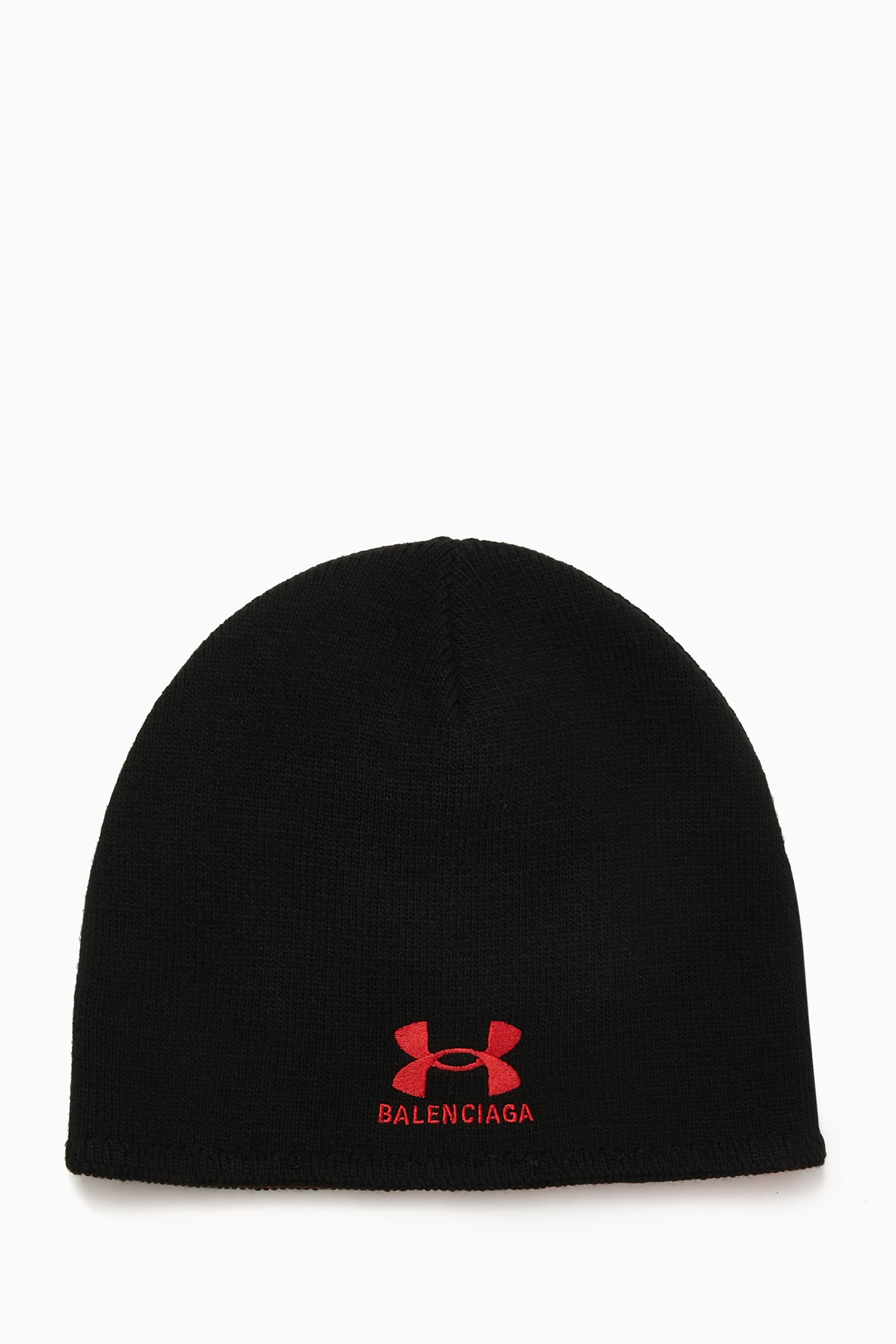 Buy Balenciaga Red x Under Armour Reversible Beanie For Men