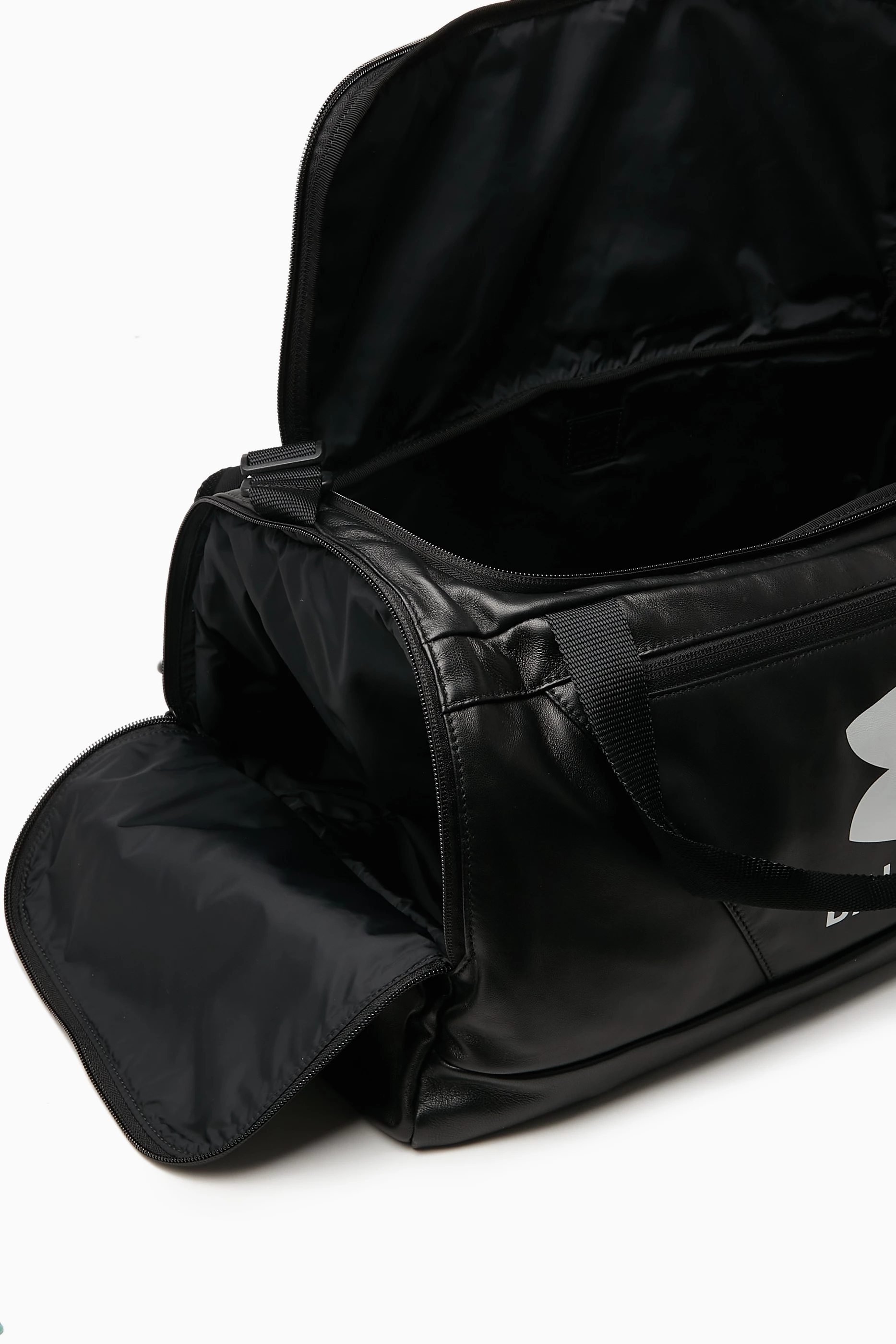 BALENCIAGA Duffel bag x Under Armour【関税・送料込】 Buy Balenciaga Black x Under Armour Gym Bag in Leather For