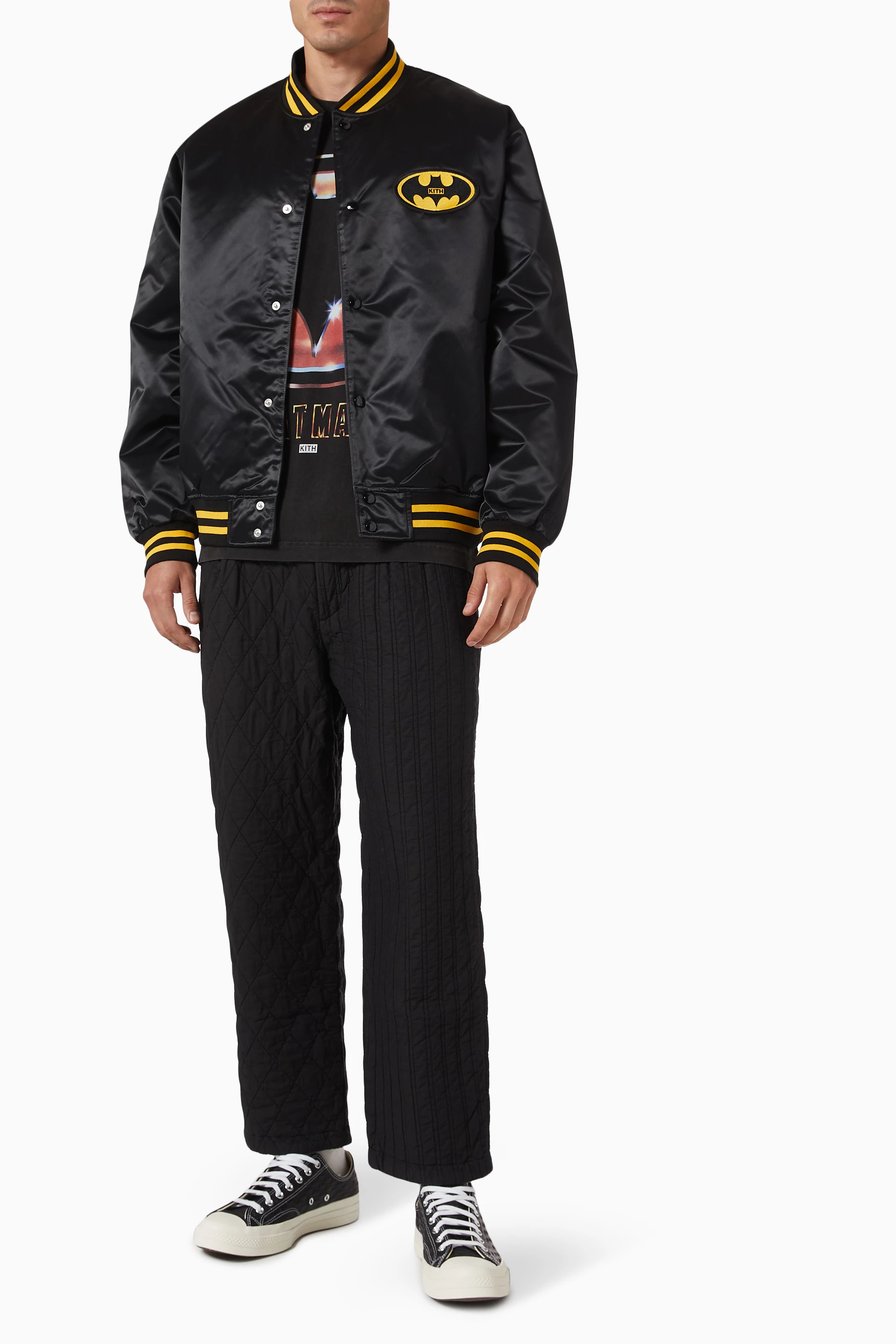 大きな取引 Buy Kith Men For Satin in Jacket Bomber Batman x Black ジャケット・アウター