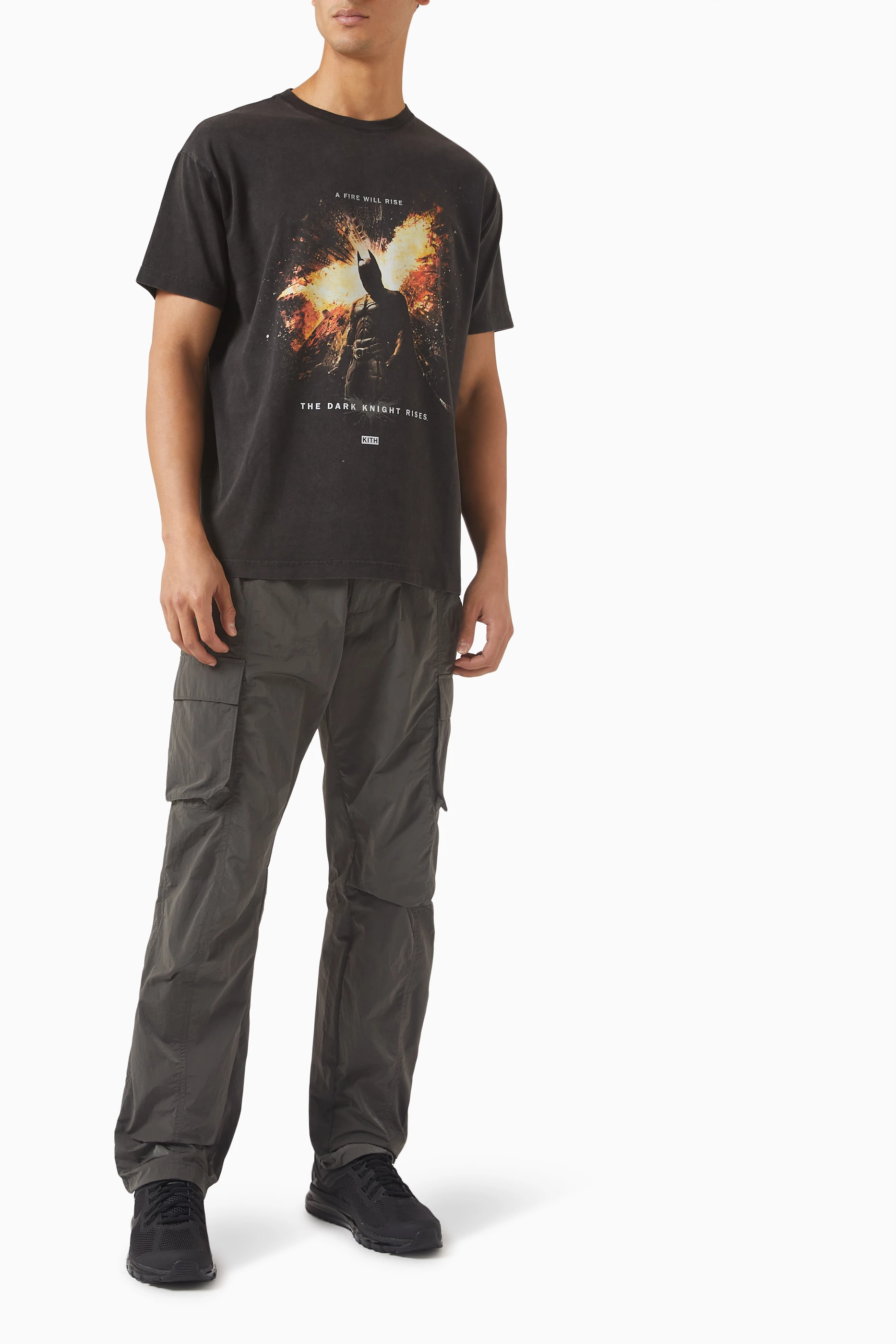 Buy Kith Black x Batman Dark Knight Rises Vintage T-shirt in