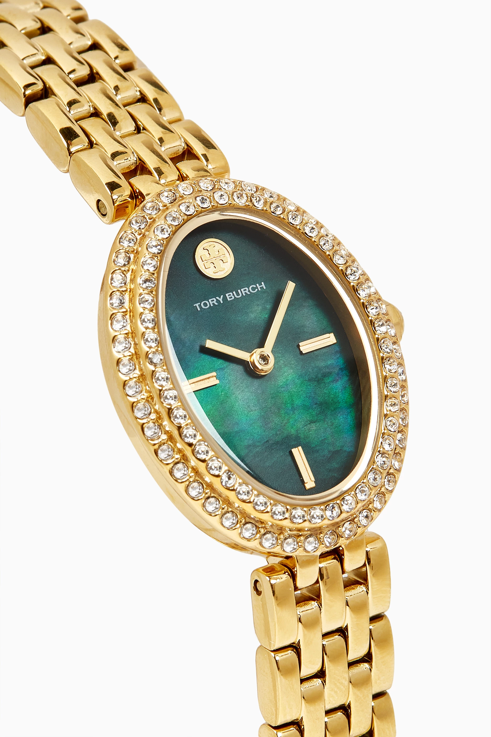 Buy Tory Burch Green Oval Quartz Watch, 22x28 mm For Women