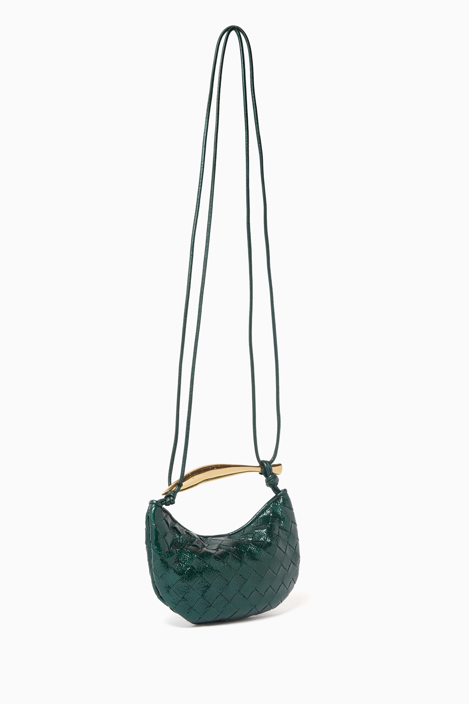 ハンドバッグ BOTTEGA VENETA BABY SARDINE HANDBAG IN INTRECCIATO Sardine Intrecciato Baby leather crossbody bag in pink
