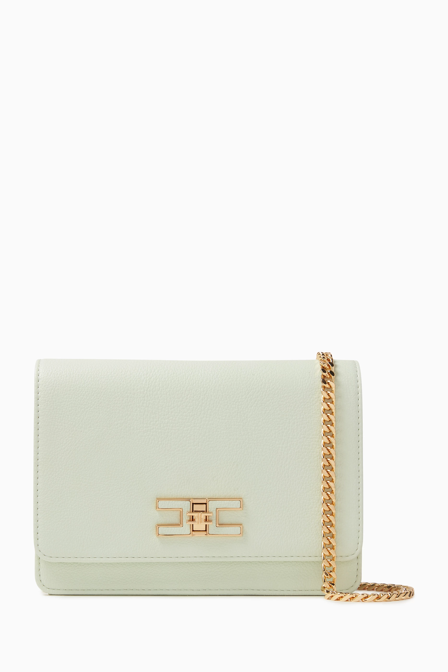 ショルダーバッグ・ポシェット ELISABETTA FRANCHI SMALL SHOULDER BAG WITH GROUMETTE CHAIN Small shoulder bag with groumette chain | Elisabetta Franchi