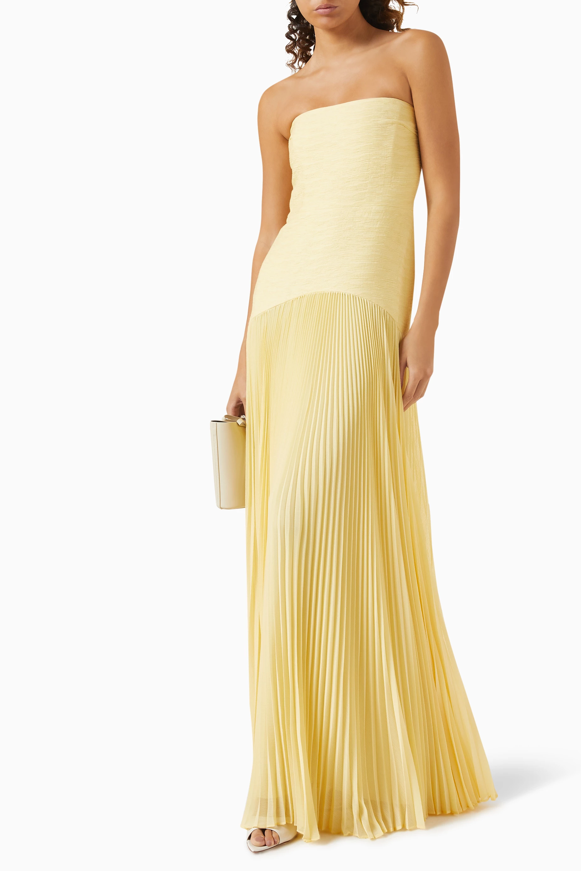 Buy Alexis Yellow Sunniva Maxi Dress in Crepe For Women Online | Ounass  Saudi