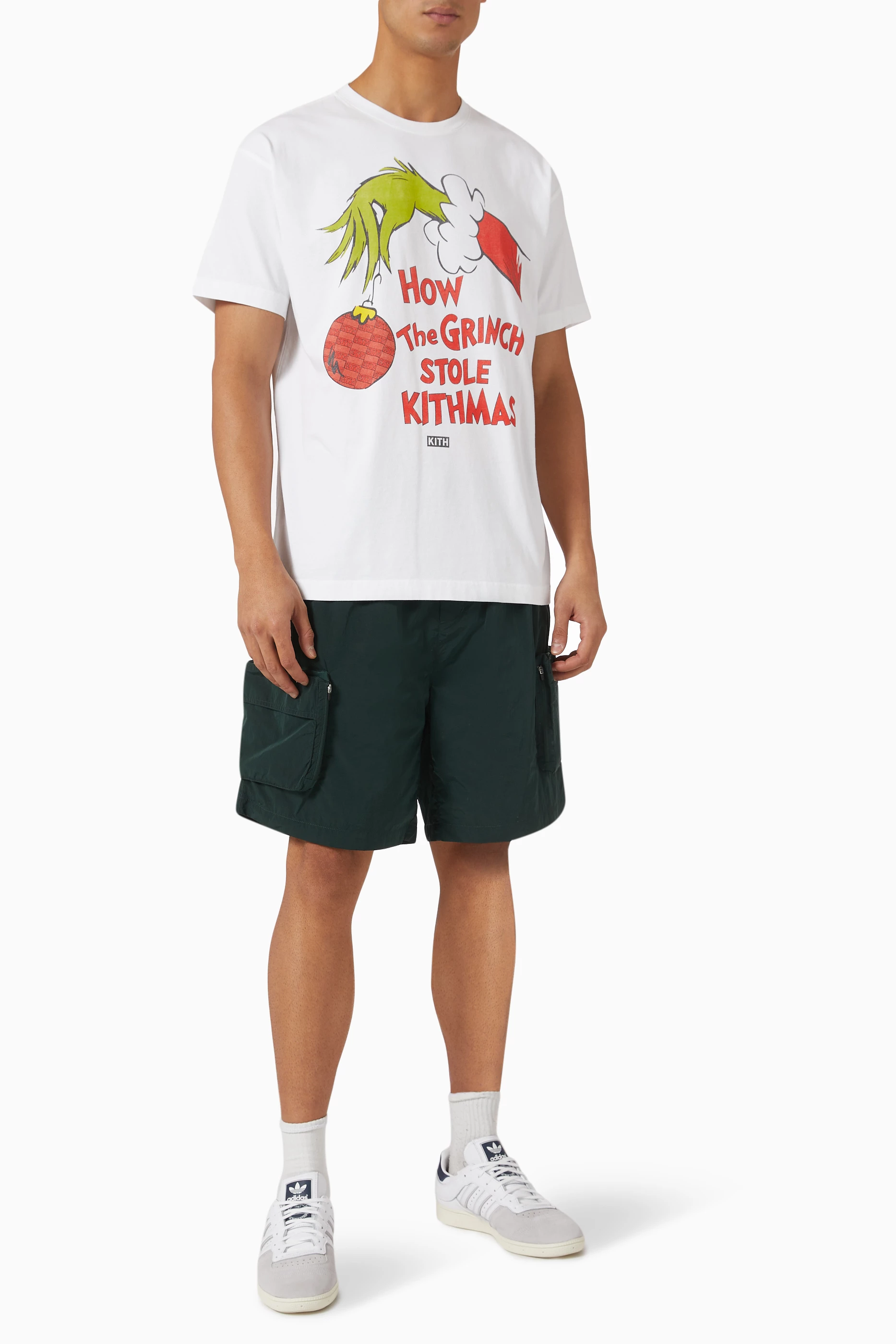 Buy Kith White x Grinch Book Title Vintage T-shirt in Cotton