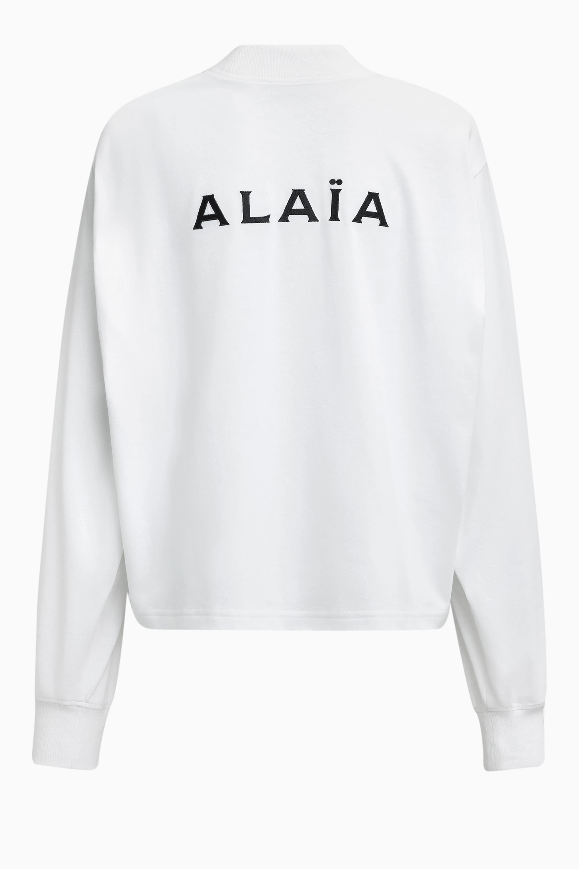 Buy Alaïa White Logo T-shirt in Cotton Jersey For Women Online