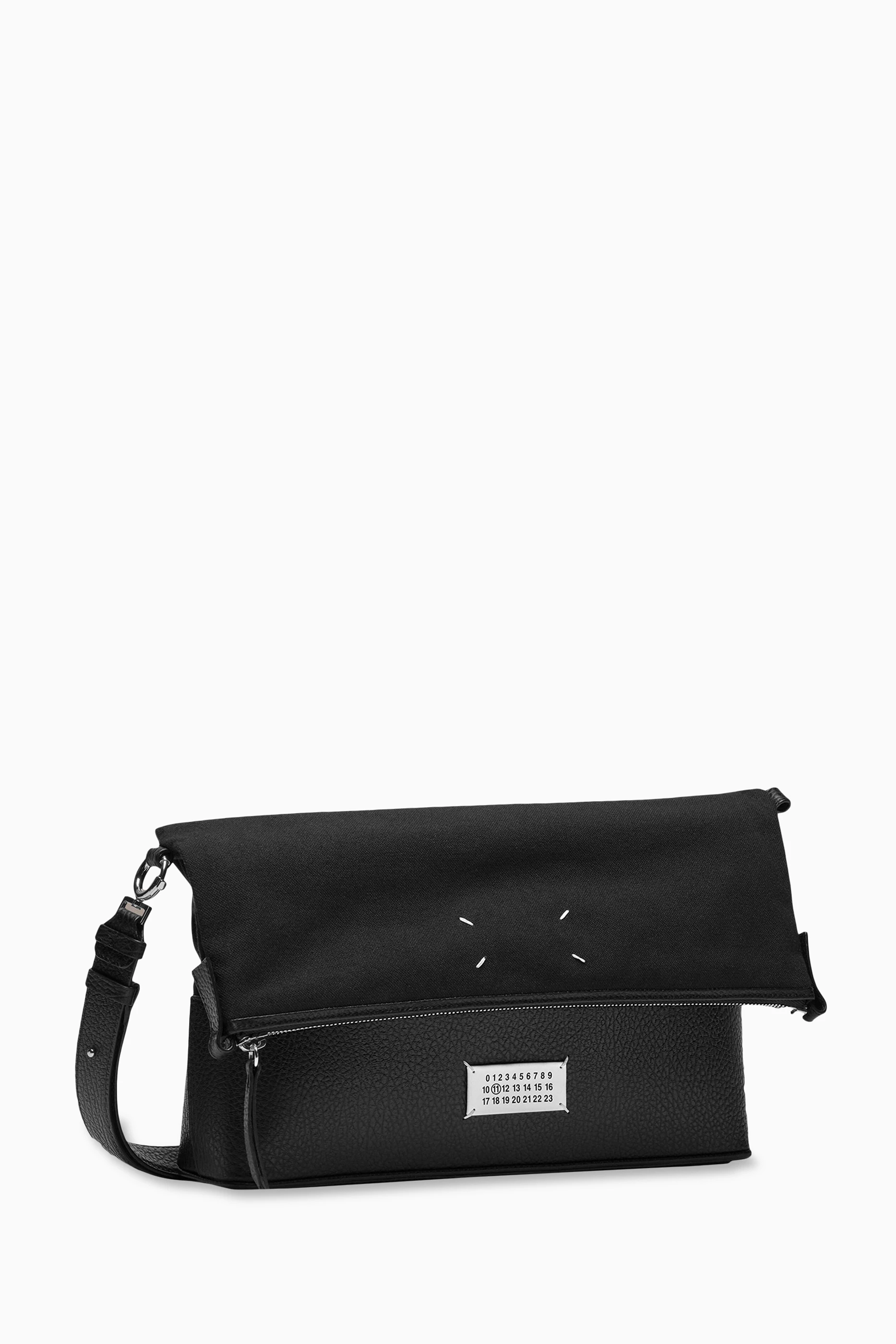 Buy Maison Margiela Black Medium 5AC Hobo Bag in Cotton