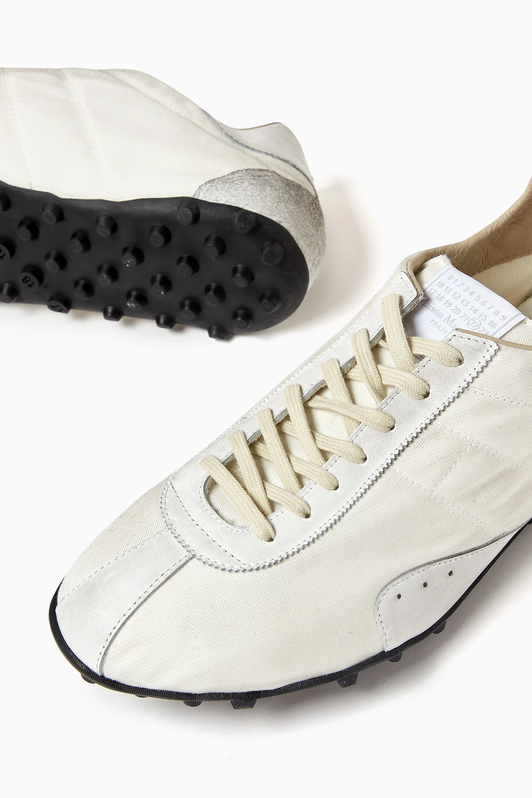 【関税＆送料込み】Maison Margiela Sprinters Drill Cotton W Buy Maison Margiela Black Sprinter Sneakers in Cotton-drill