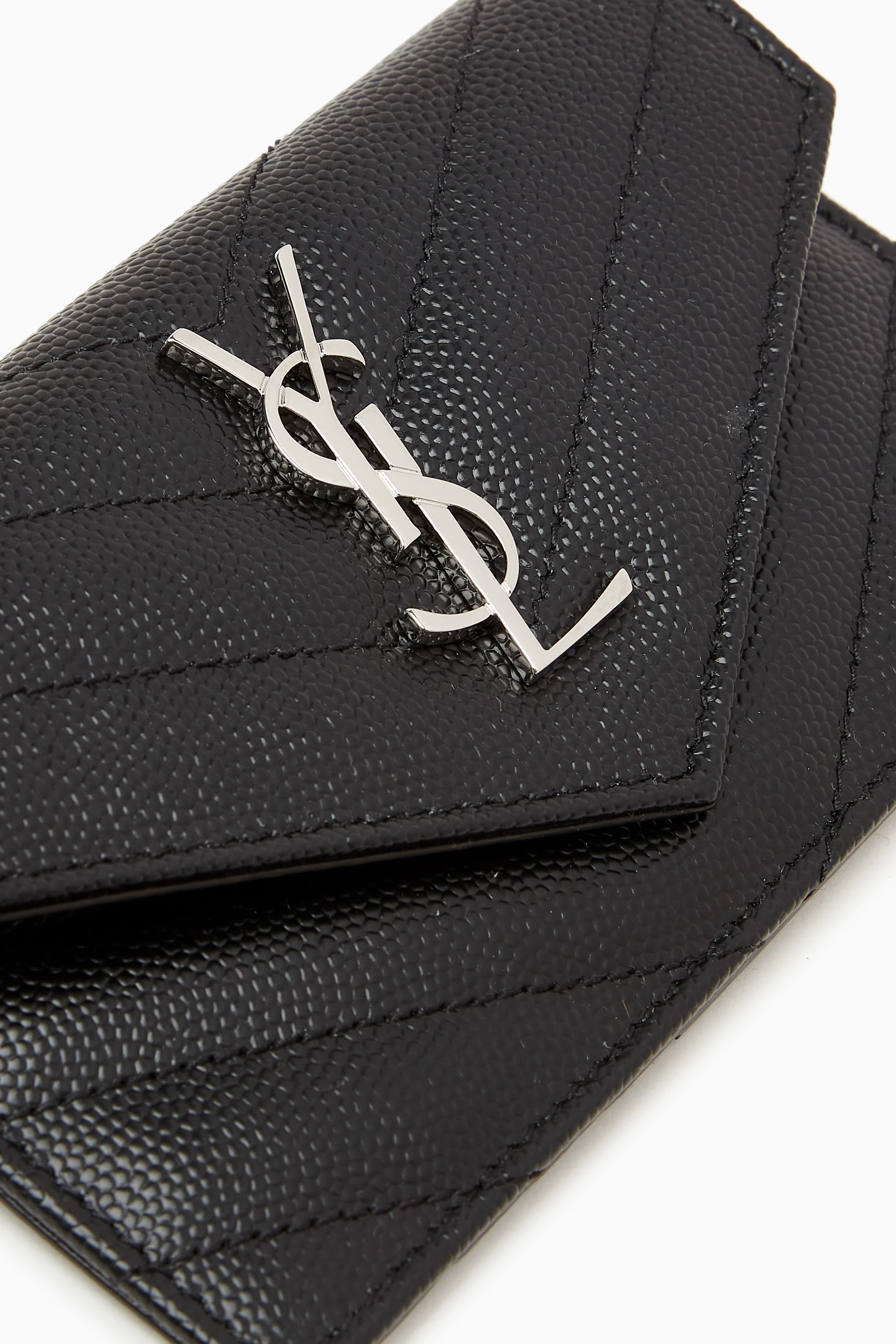 Saint laurent fragments flap wallet discount