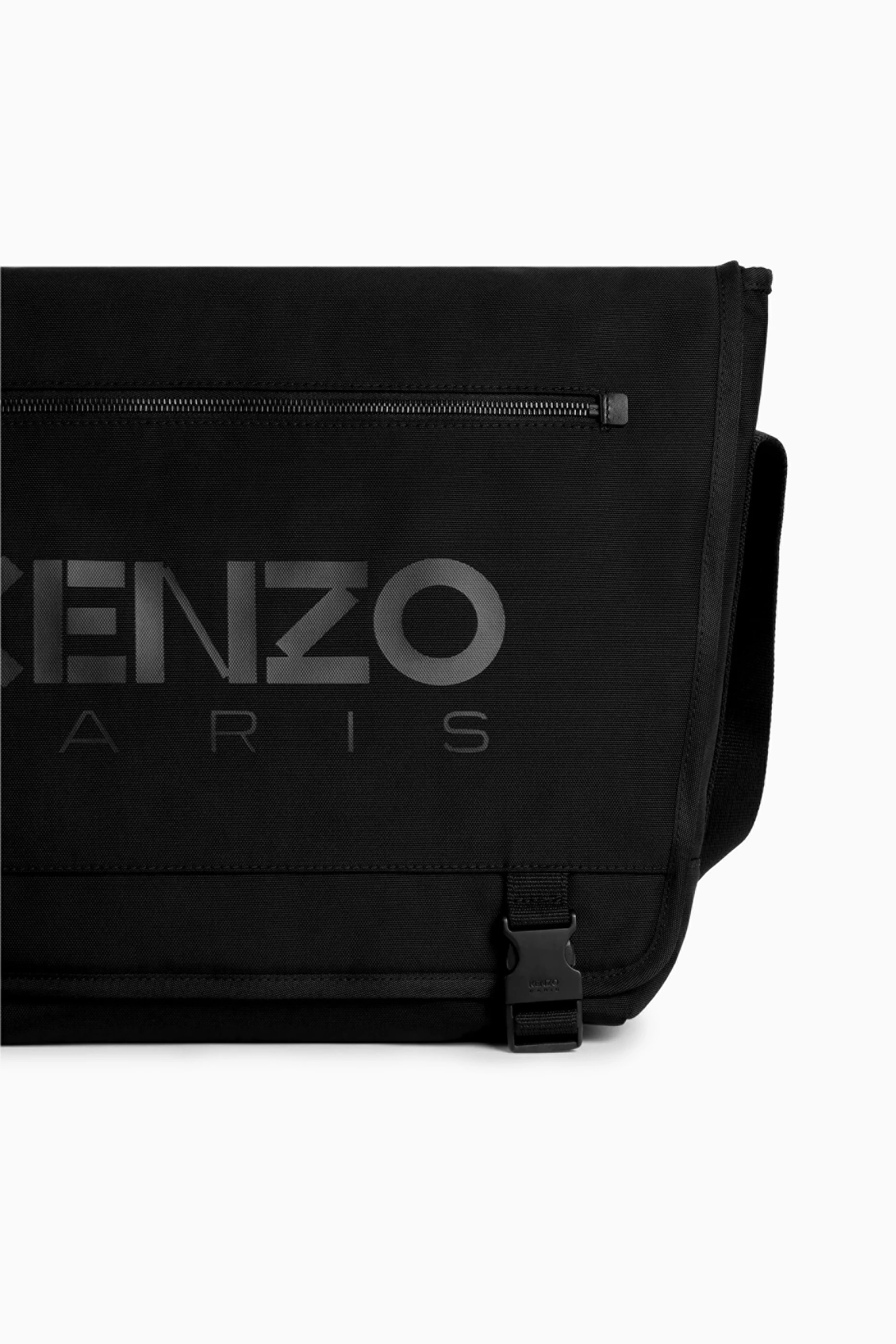 Buy KENZO Black 'Kenzo 48H' Large Messenger Bag in Nylon For Men