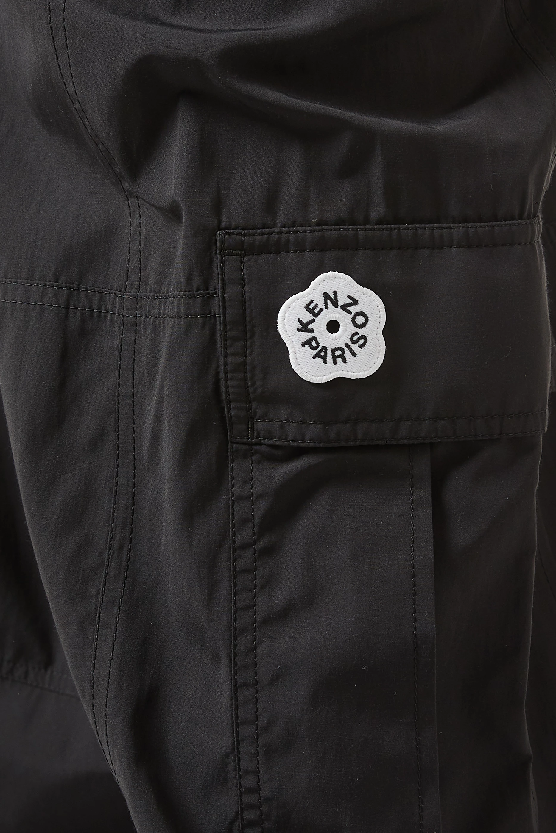 Buy KENZO Black 'Boke Flower 2.0' Cargo Pants in Technical