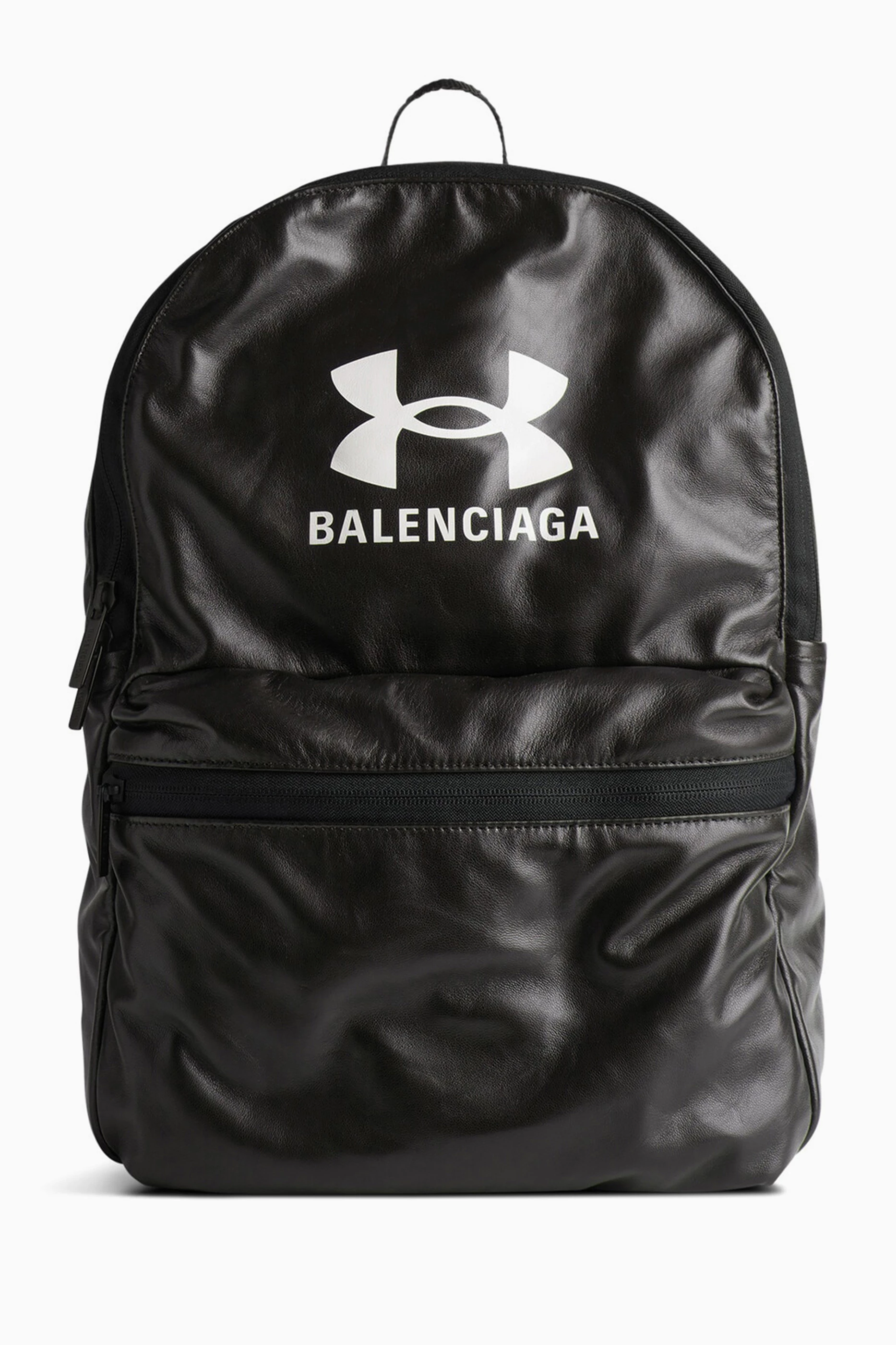 Buy Balenciaga Black x Under Armour® Backpack in Lambskin For Men - Main Image