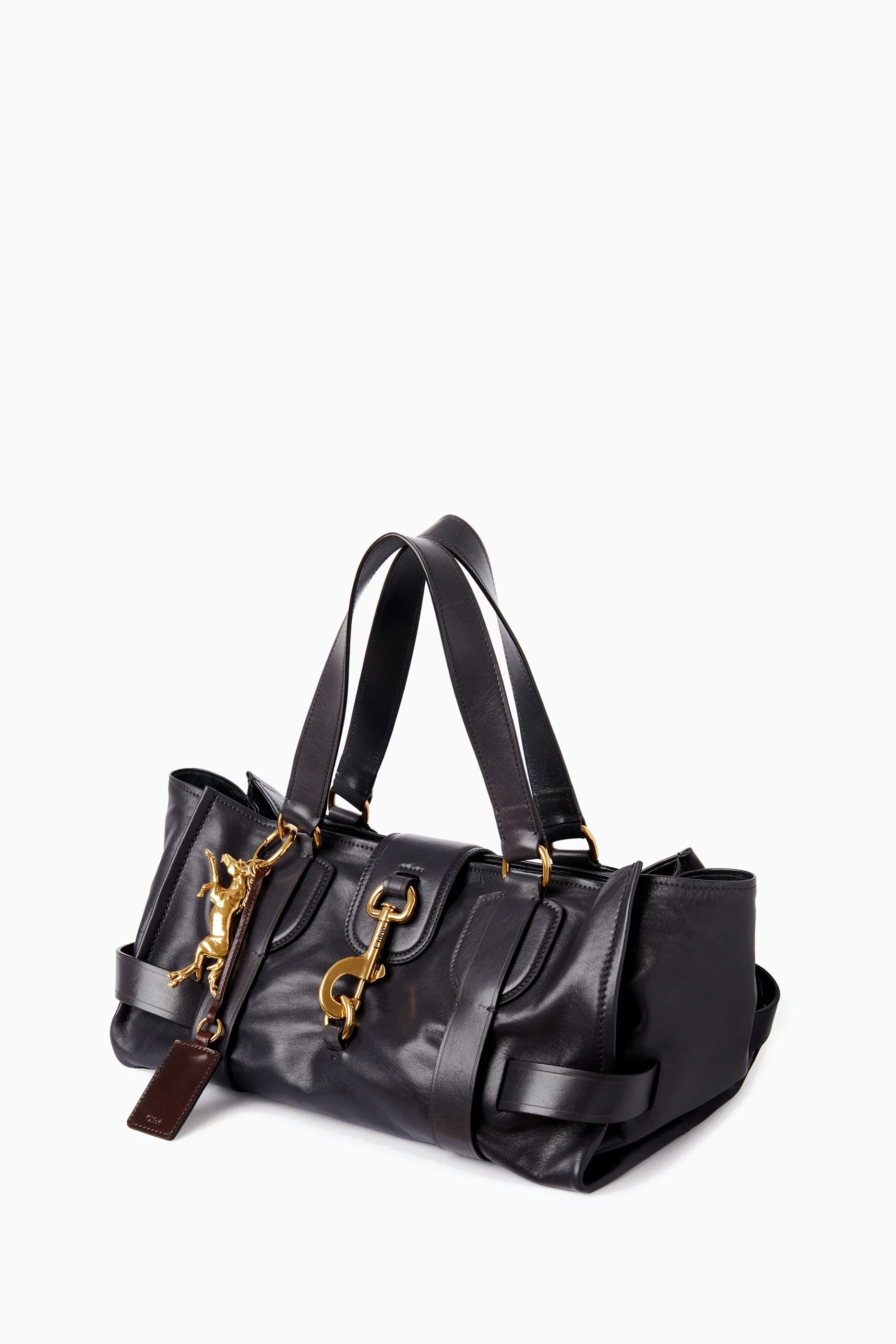 Buy Chloé Black Kerala 25 Shoulder Bag in Leather For Women Online