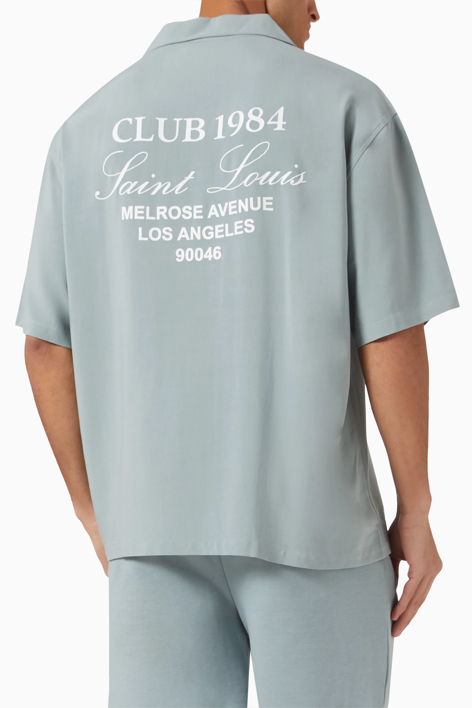 Buy Club 1984 Green Melrose 1984 Shirt in Viscose For Men Online