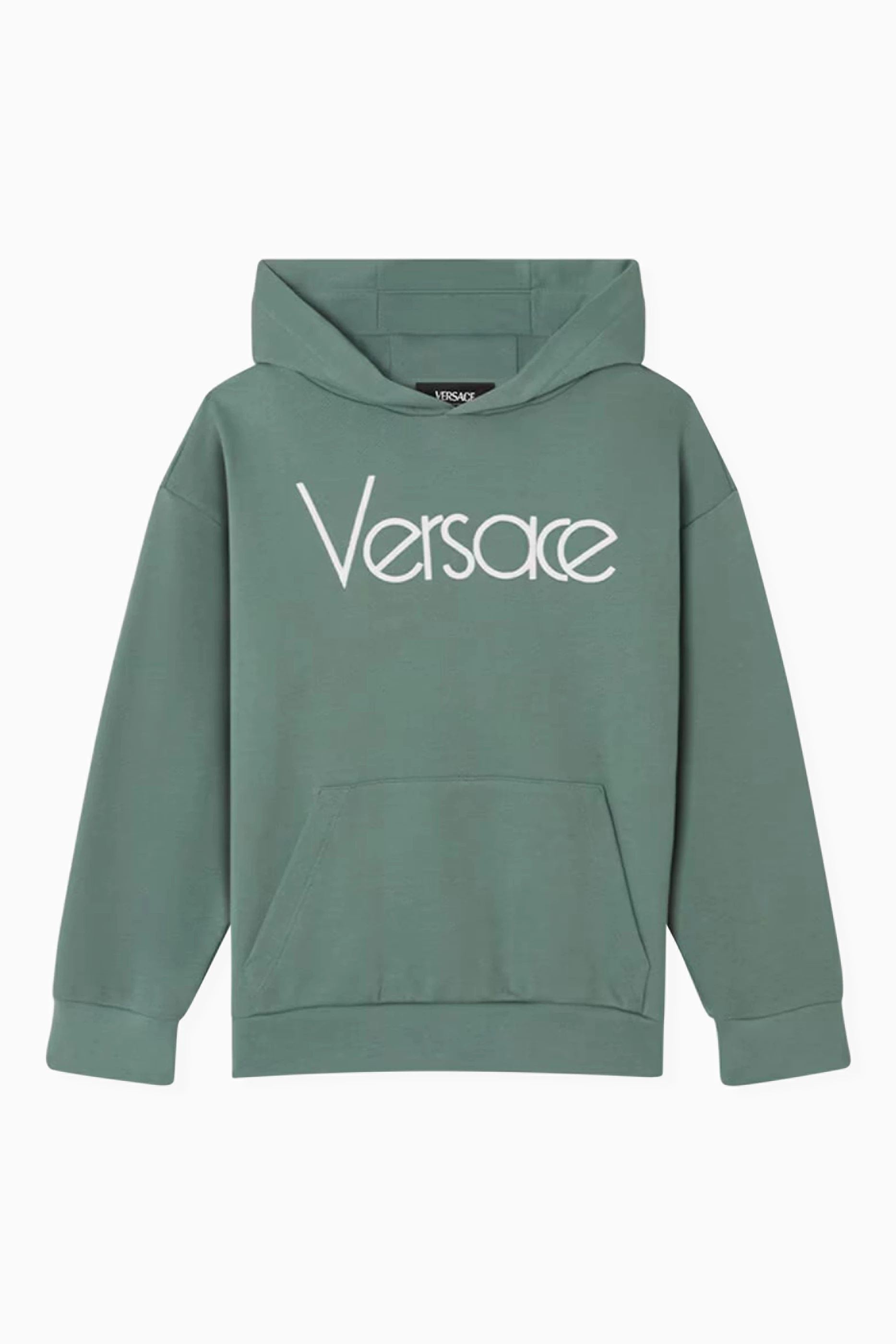 Buy Versace Green 1978 Re-Edition Logo Hoodie For Boys Online