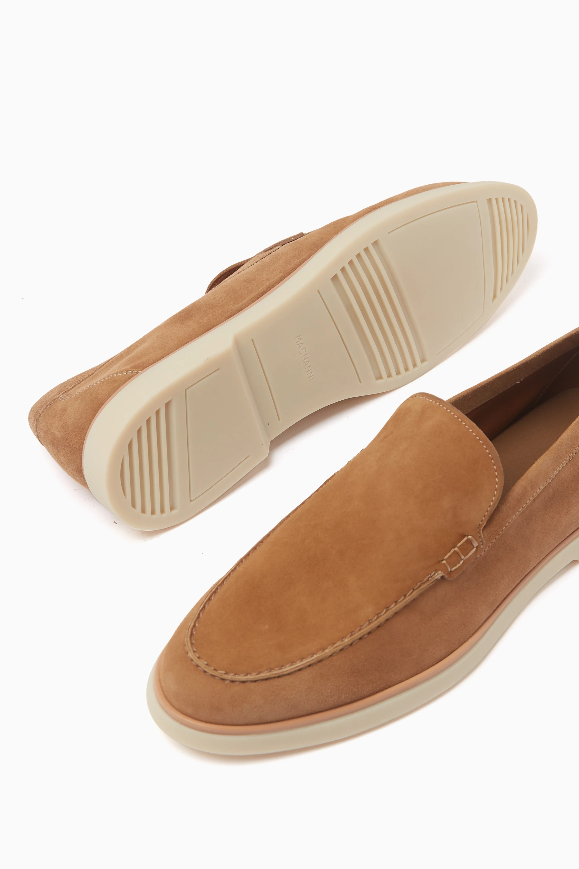 Magnanni Brown Leather Altea Woven Loafers Size 12 Destin Men main image 4