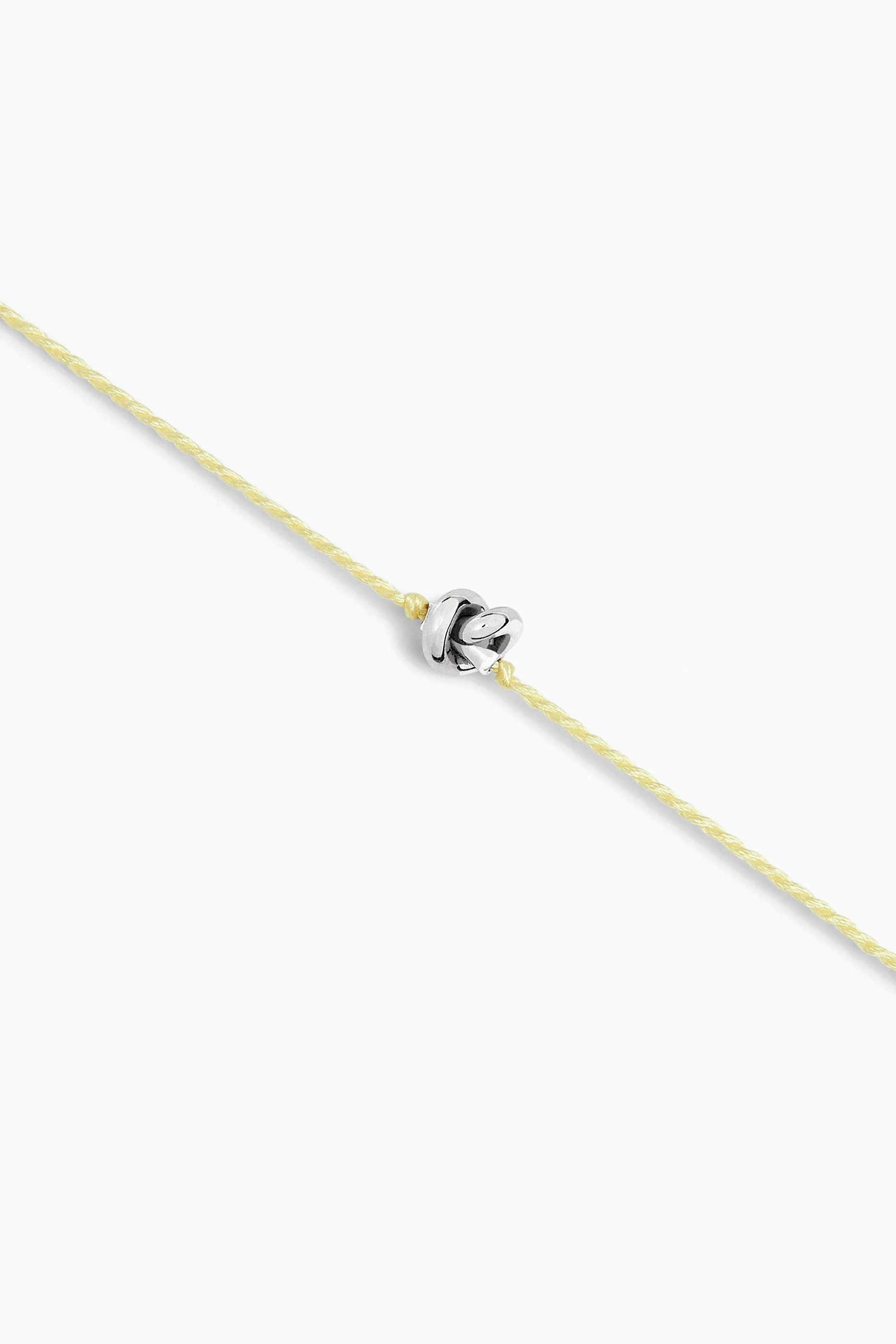 Buy Bottega Veneta Yellow Friendship Bracelet in Silk