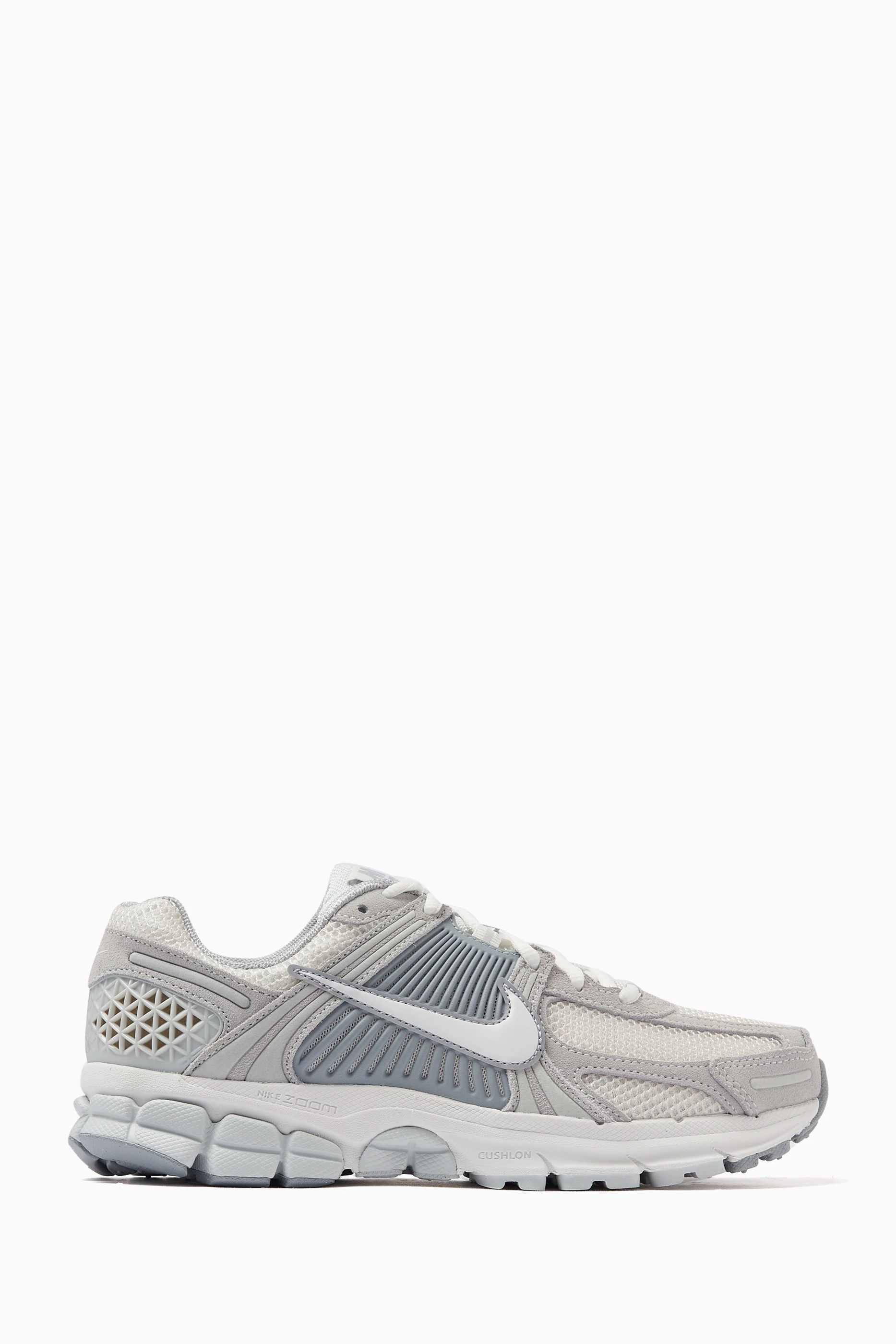 Buy Nike Grey Zoom Vomero Sneakers in Textile Leather For