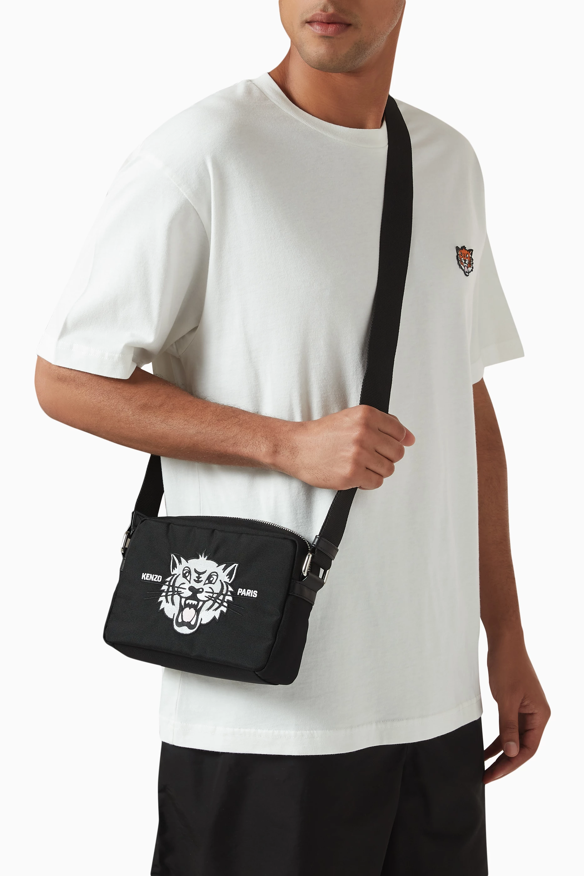 Buy KENZO Black Varsity Crossbody Bag For UNISEX Online | Ounass Saudi