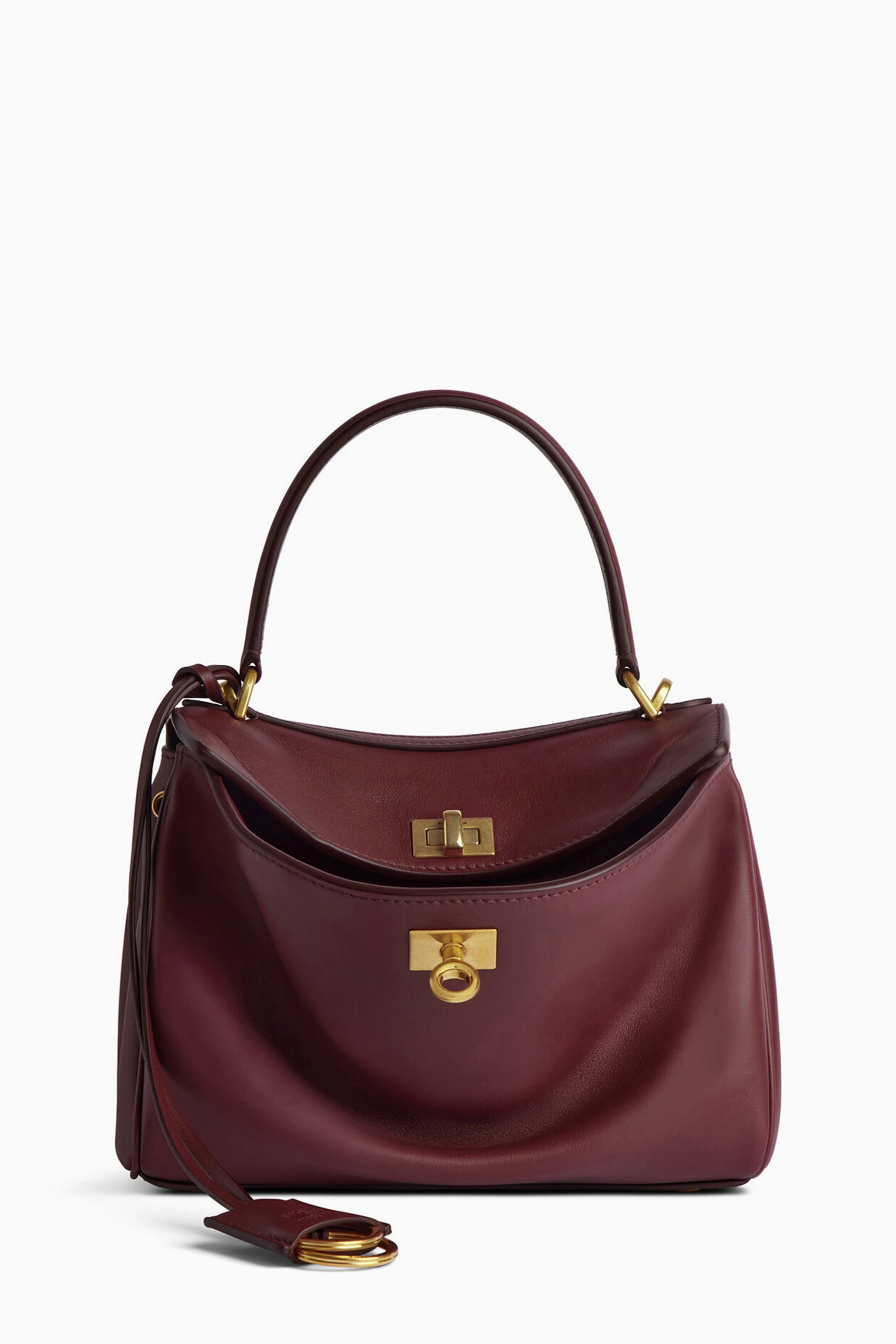 Buy Balenciaga Red Mini Rodeo Handbag in Calfskin For Women Online