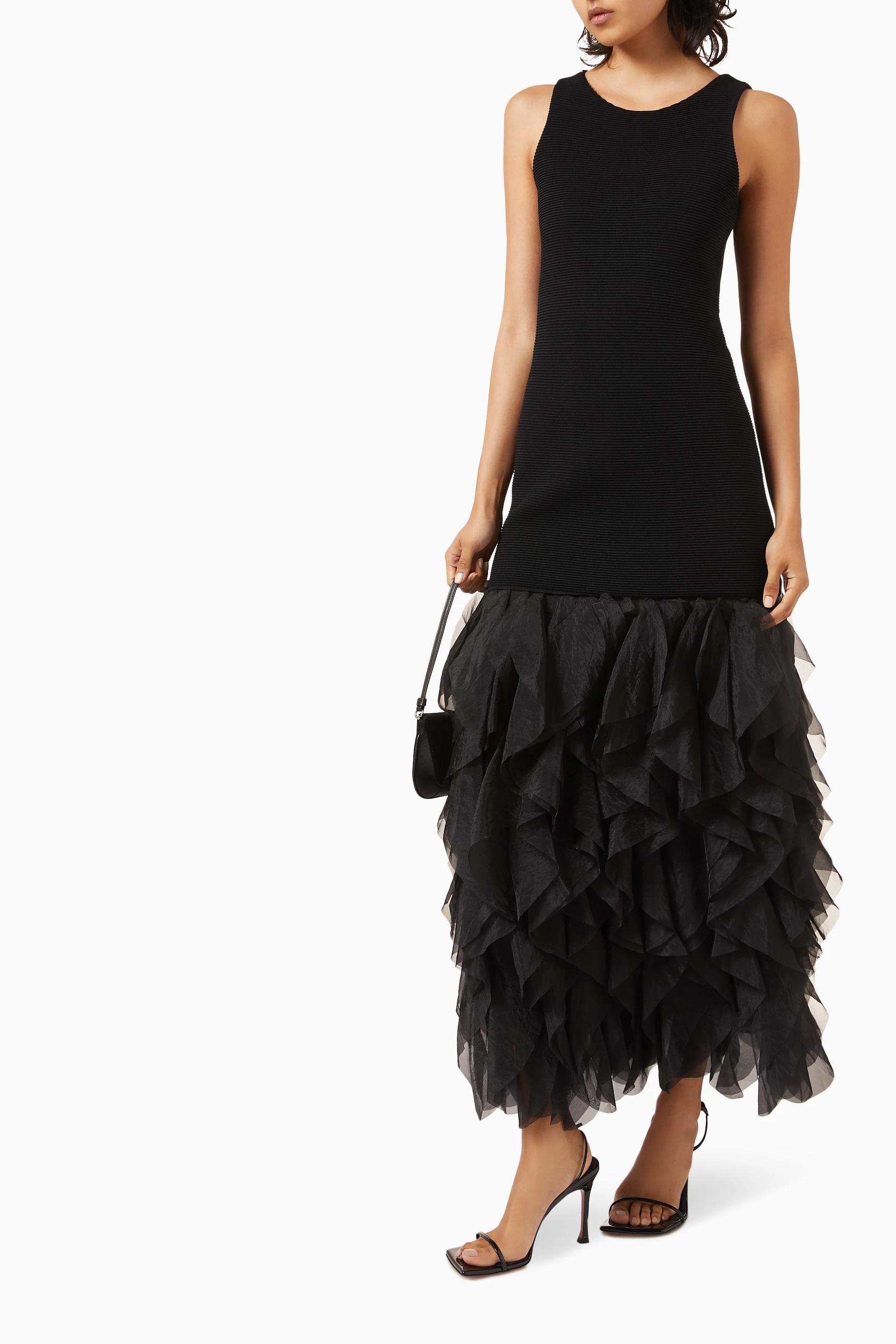 farm rio macaw knit dress Orange Fresh Macaws Midi Dress – FARM Rio main image 0