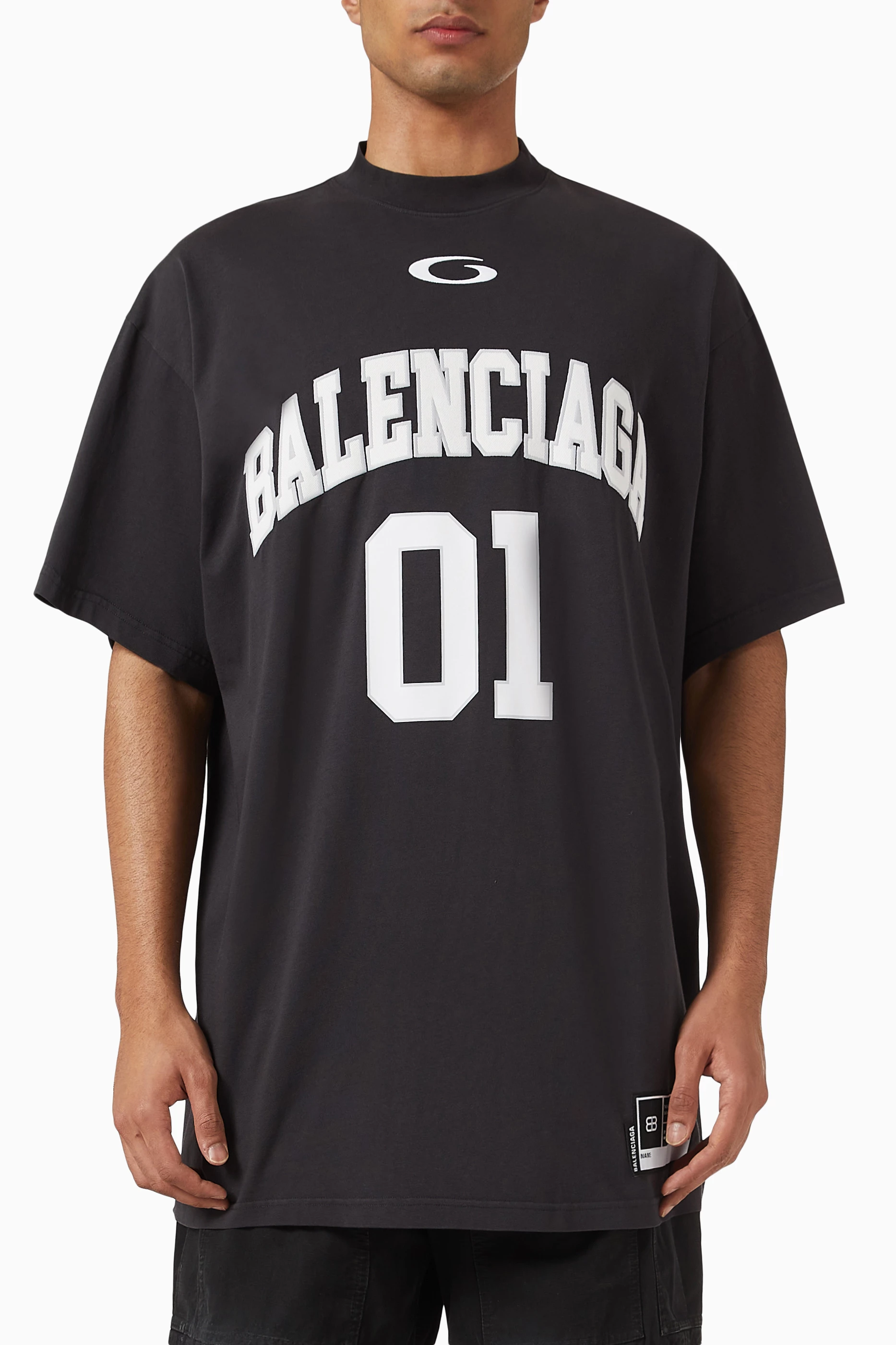 Buy Balenciaga Black Basketball Series Oversized T-shirt in