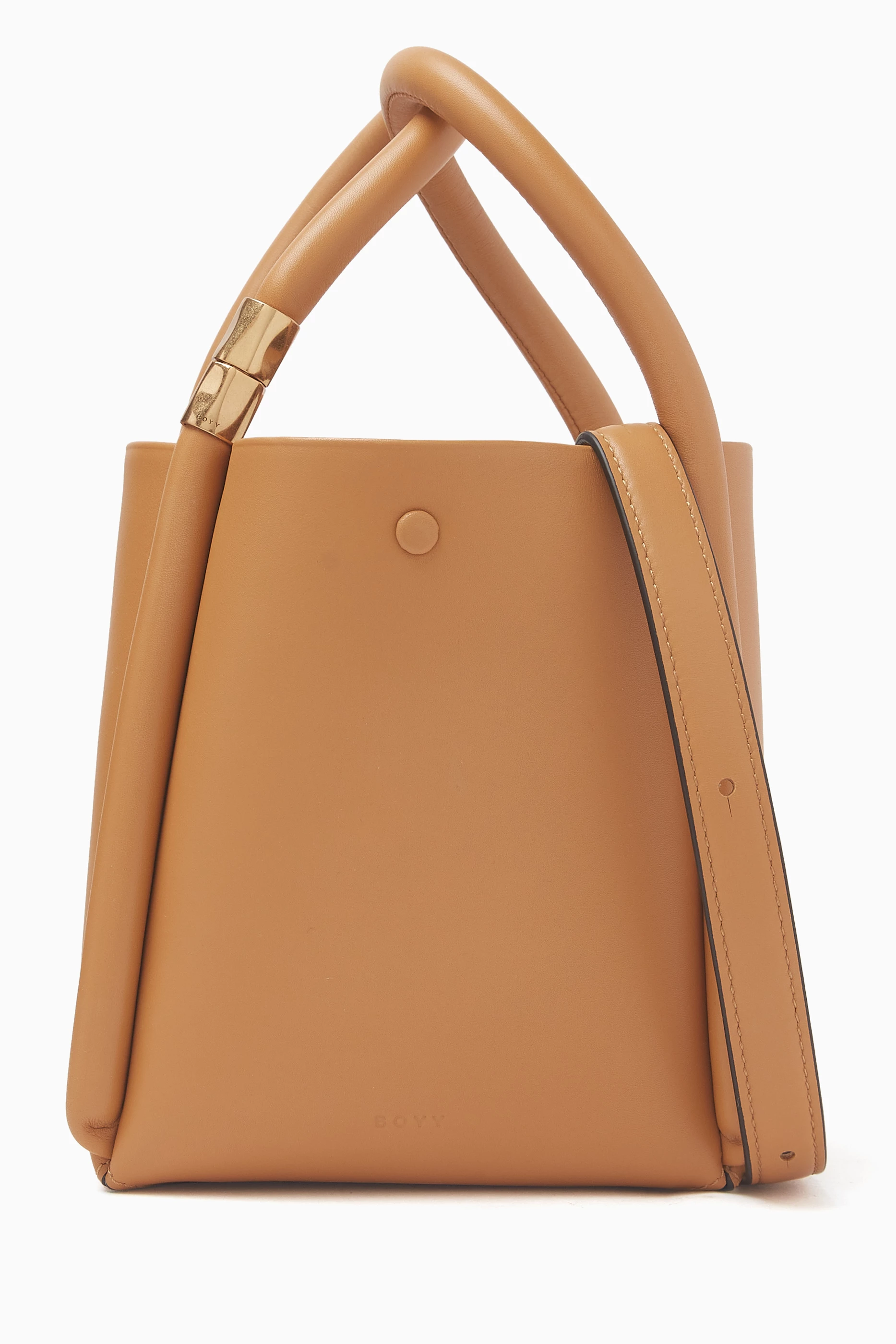 Buy BOYY Brown Lotus 14 Tote Bag in Leather For Women Online