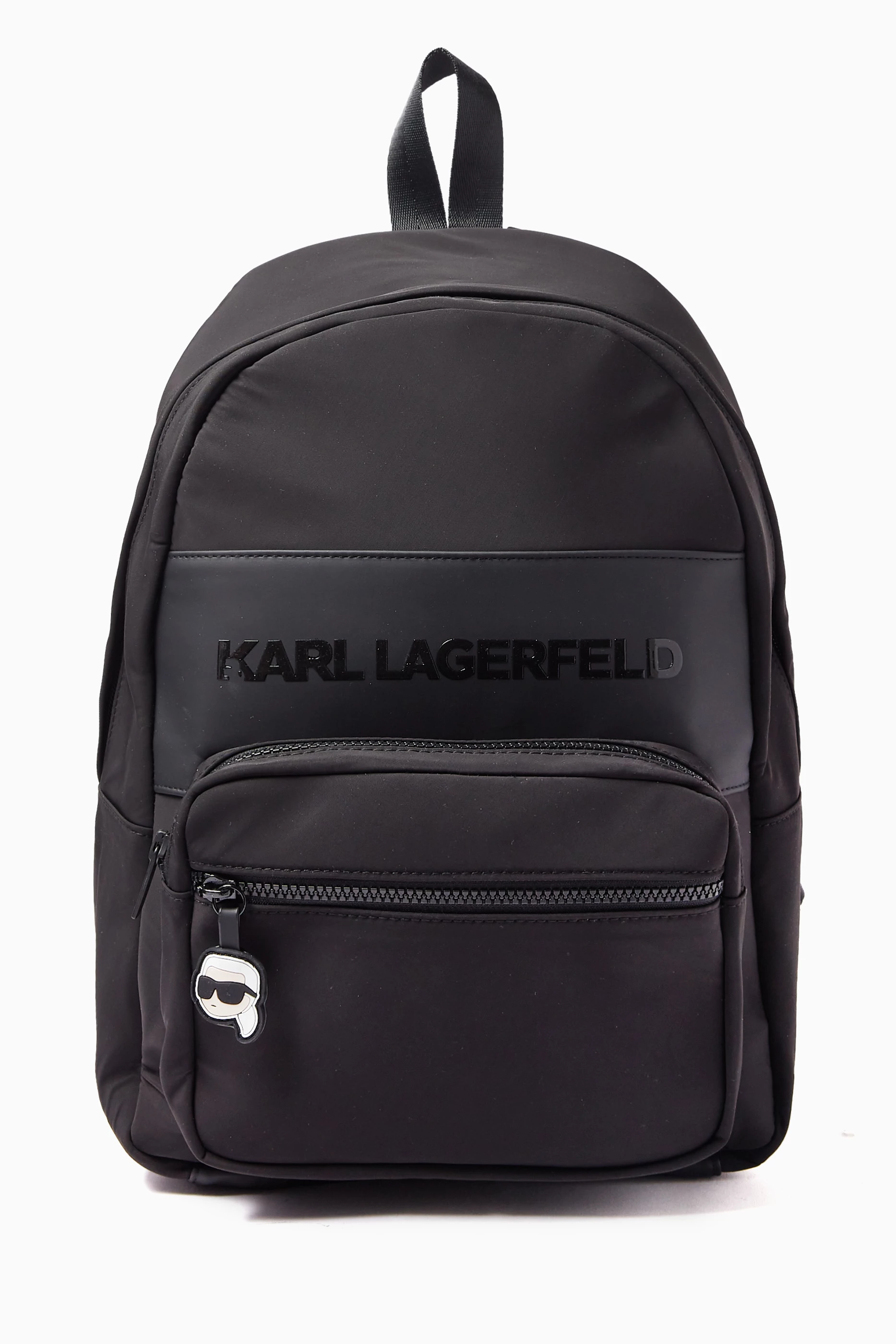Karl Lagerfeld Paris 21 Rue St Guillaume Black Backpack Large 201W3075 Work Play K/Rsg Backpack -Black - Europa Art main image 2