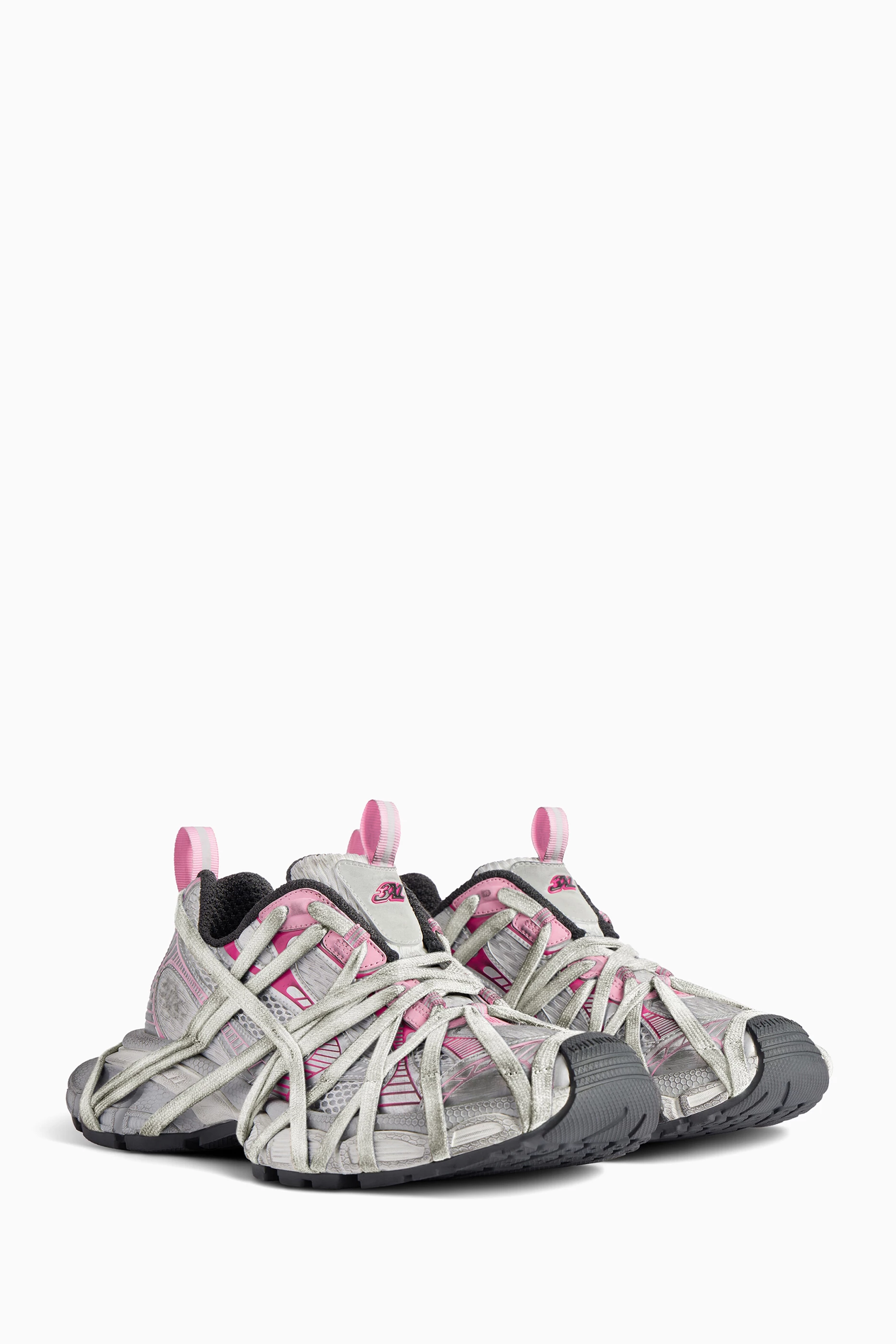 Buy Balenciaga White 3XL Extreme Lace-up Sneakers in Mesh & Faux-leather  For Women Online | Ounass Saudi