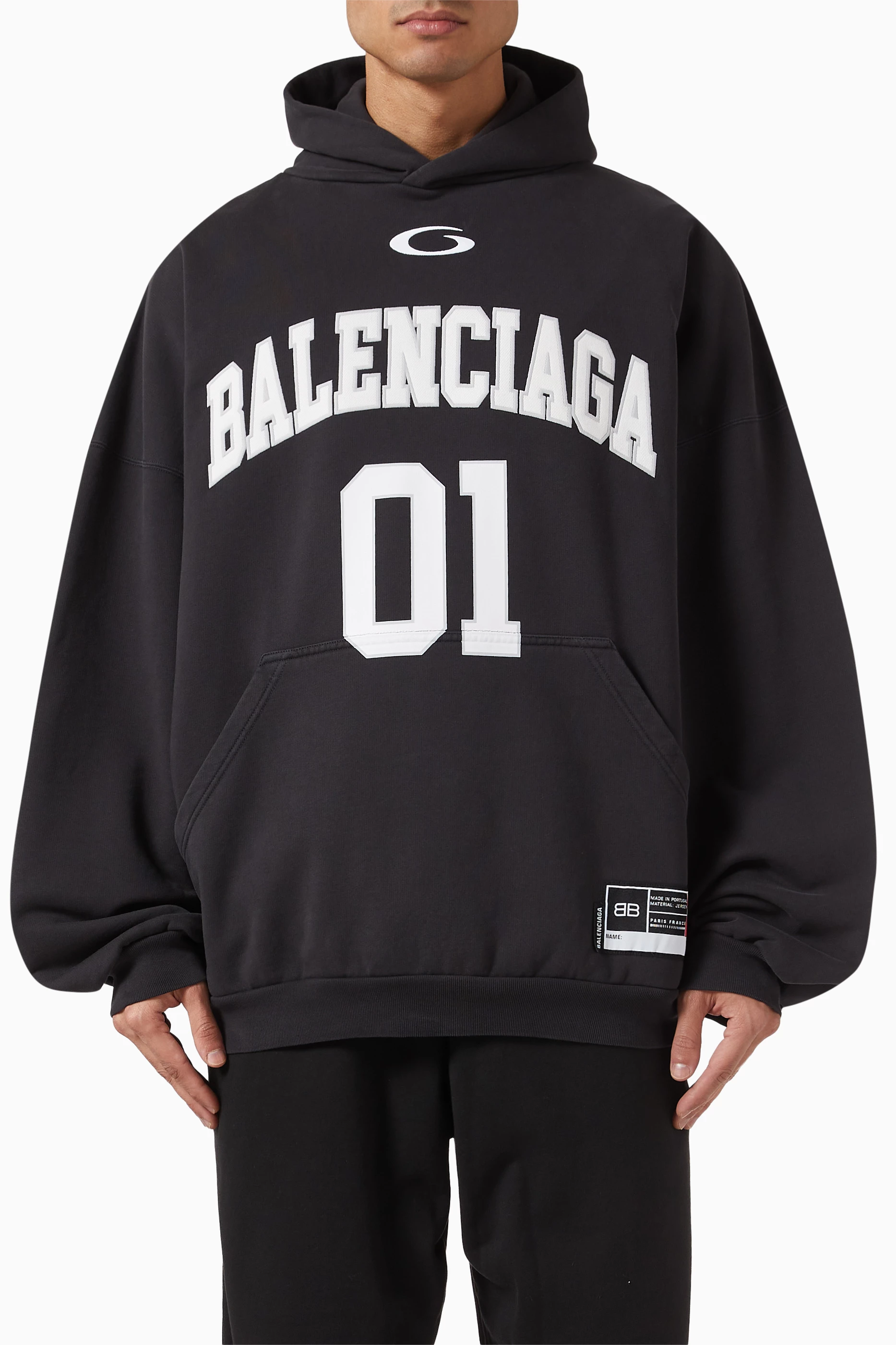 Jersey Hoodie Balenciaga All Over Hoodie BALENCIAGA Tape Type