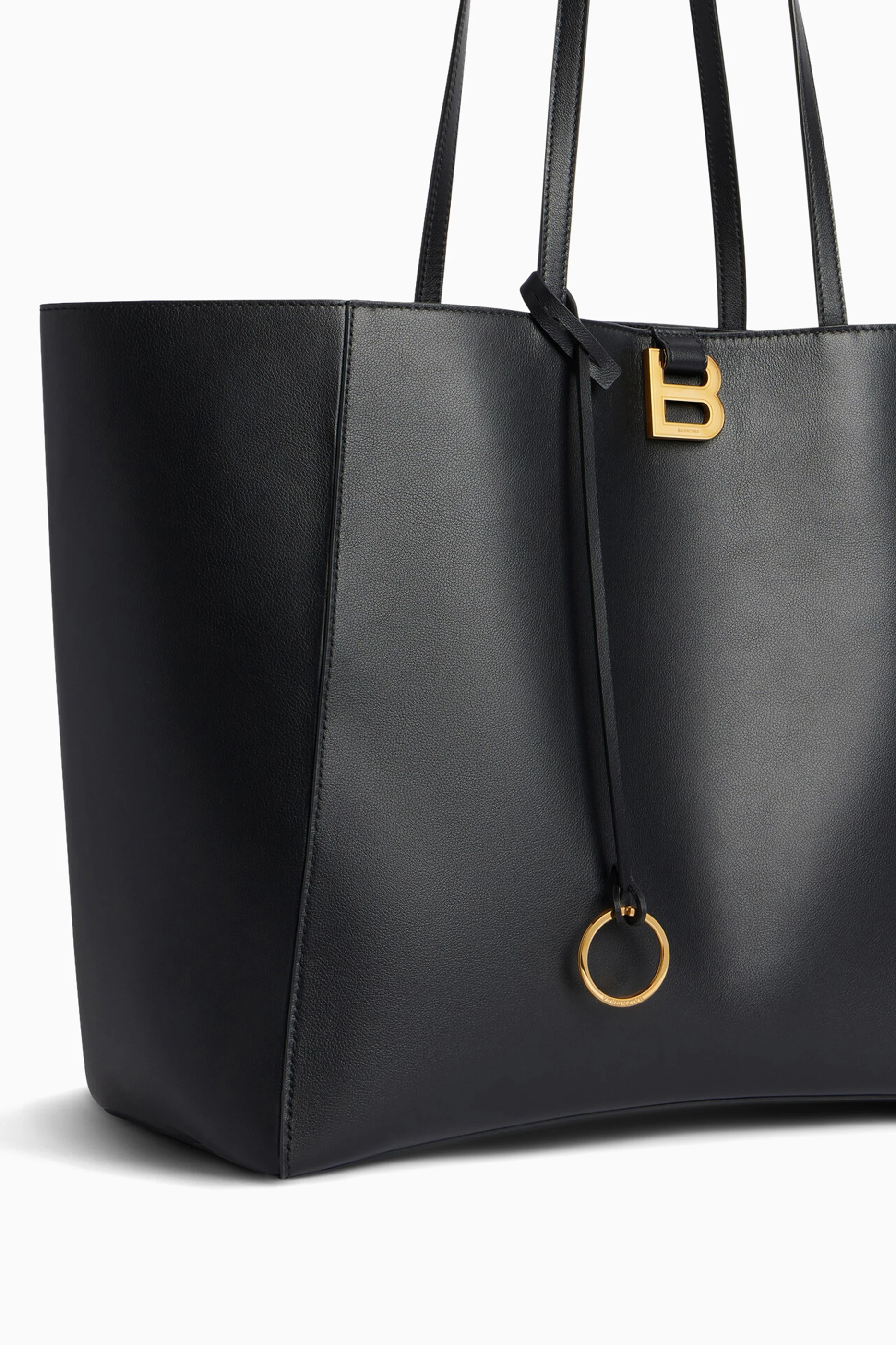 トートバッグ BALENCIAGA 'Tote Hourglass Soft' large shopping bag Black Balenciaga Tote Hourglass Soft Large Shopping Bag in Black