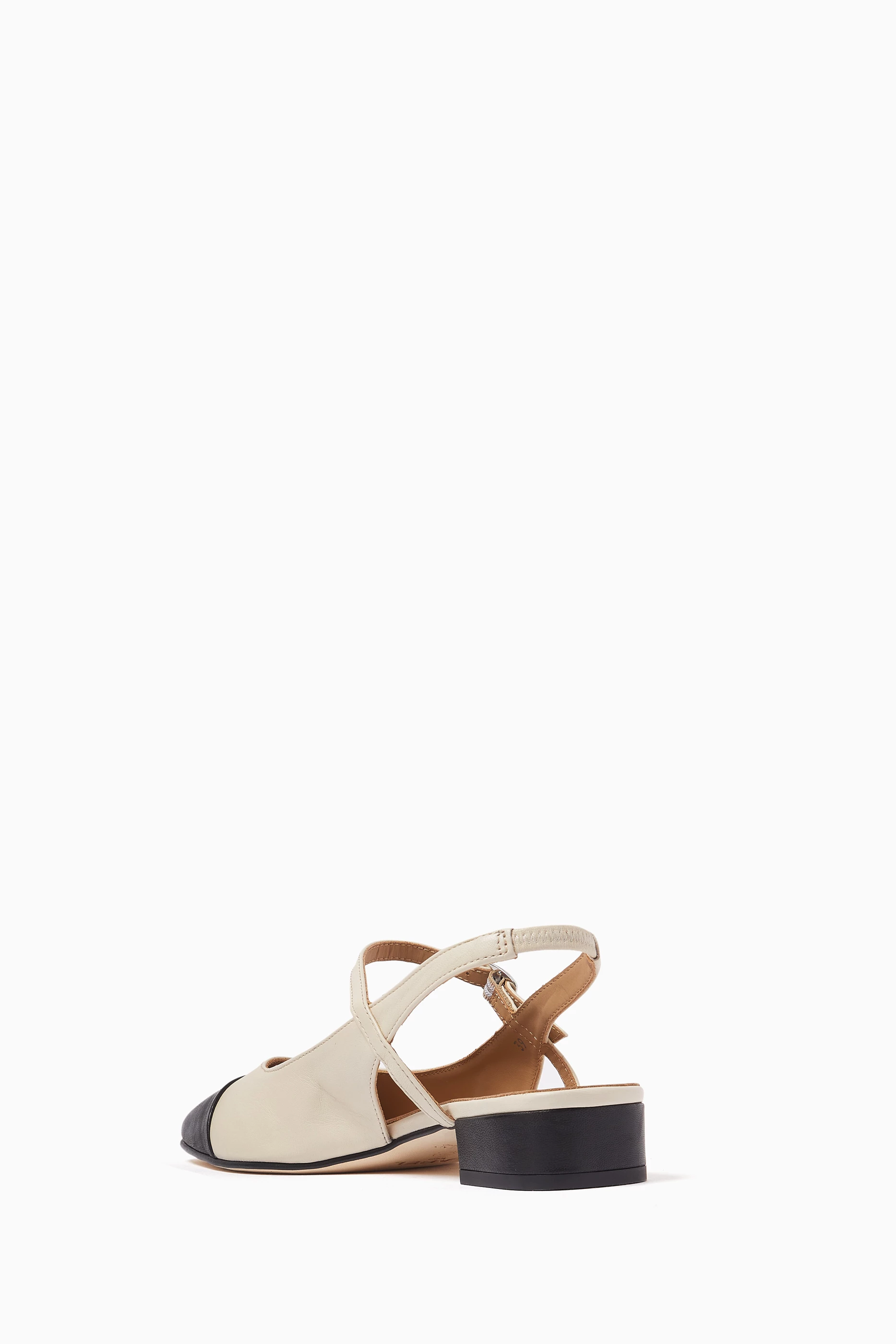 サンダル・ミュール CAREL Oceano Flat Shoes - Carel - Leather - Beige Carel Oceano Leather Slingback Flats Beige Carel Paris