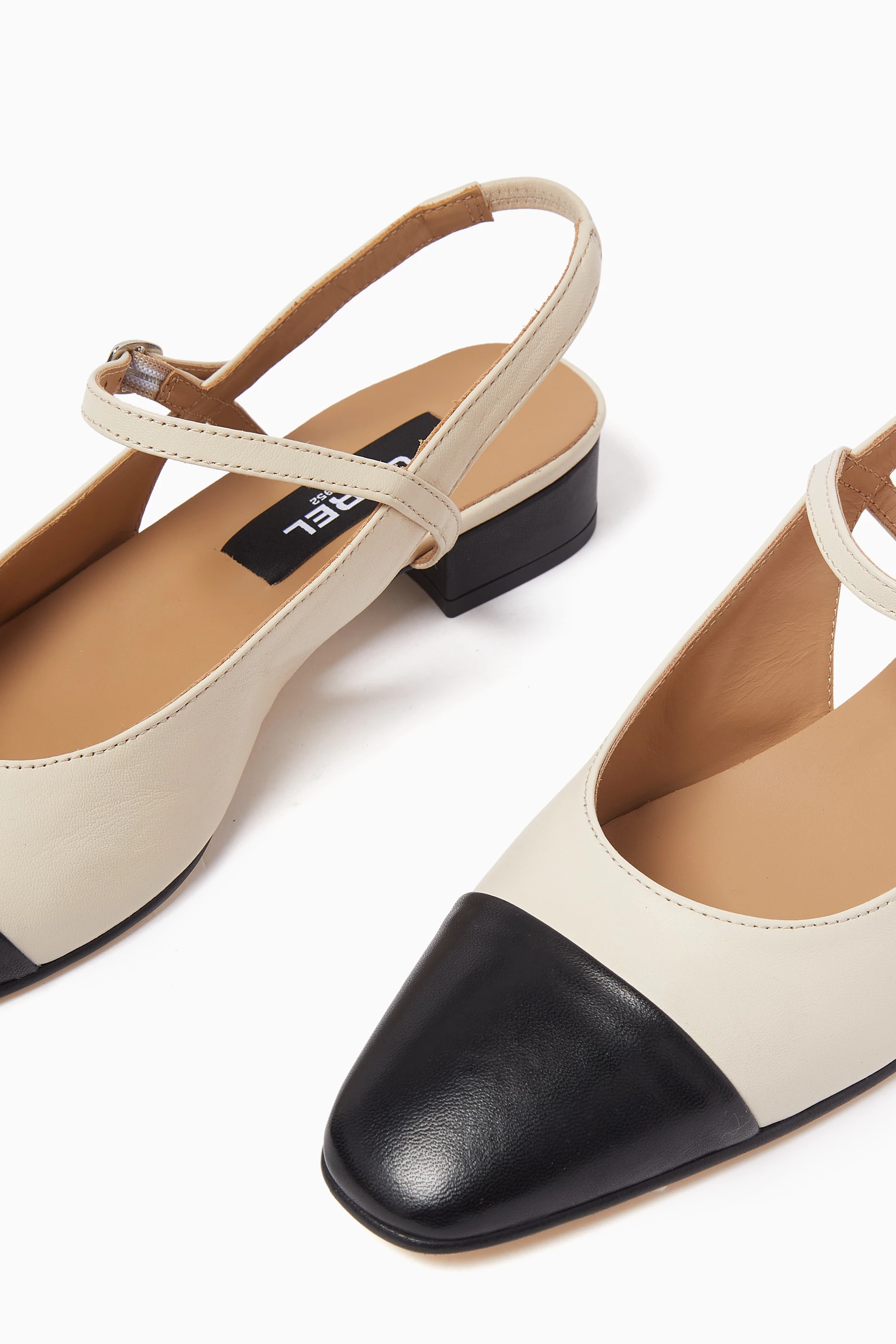サンダル・ミュール CAREL Black leather Oceano ballerinas (OCEANO24 BLACK) 332657-Oceano24-