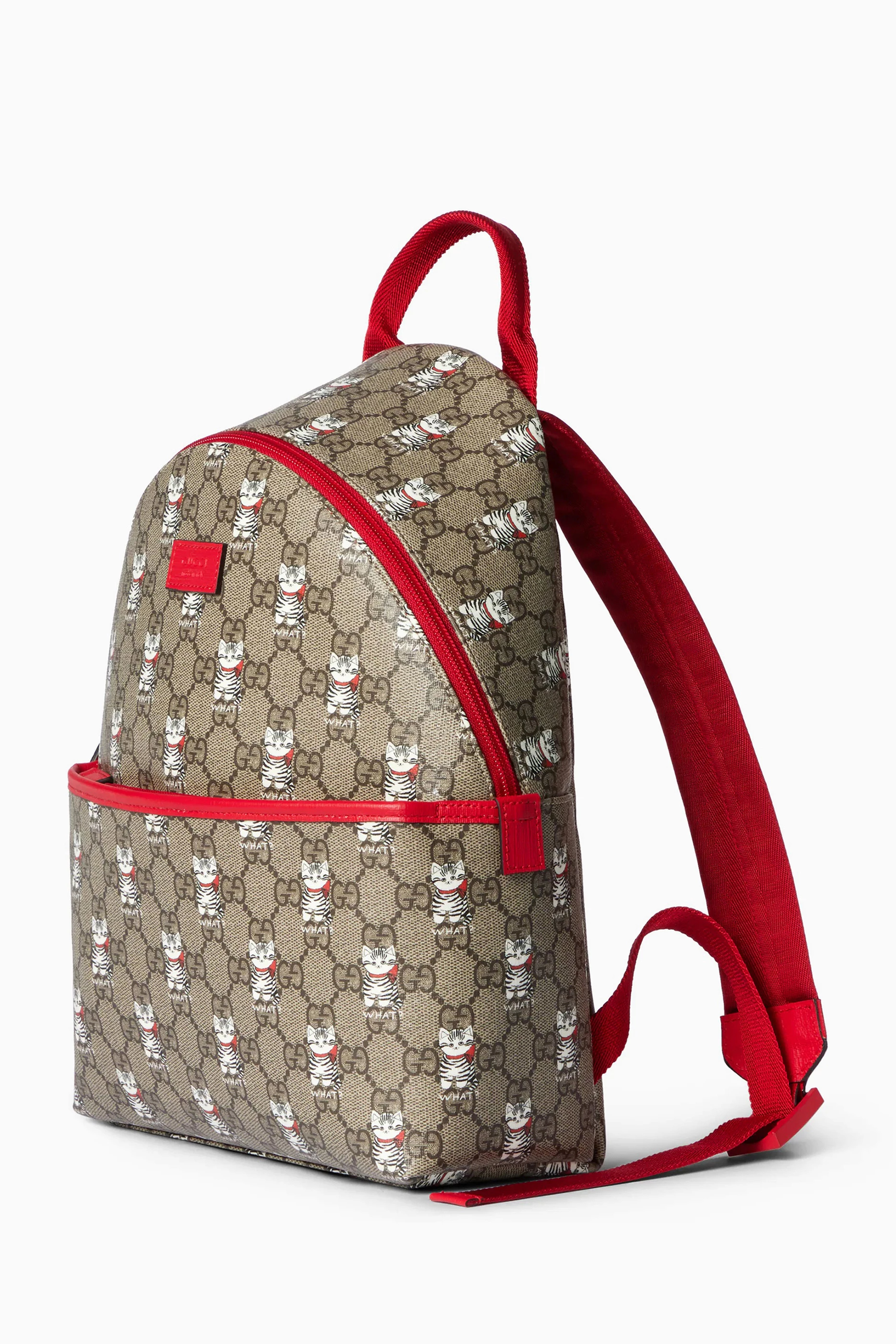 Buy Gucci Neutral Printed GG Backpack For Kids Online  display picture 2