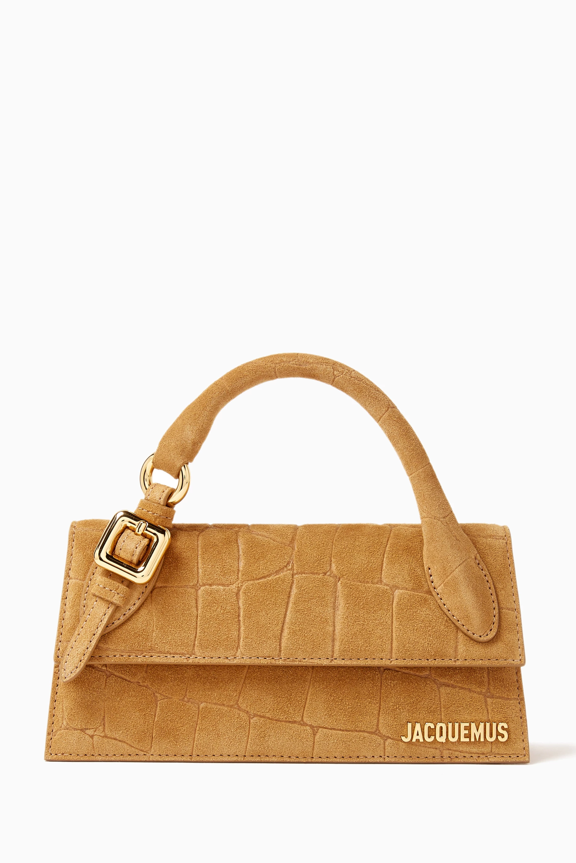 Buy Jacquemus Brown Medium Le Chiquito Long Boucle Bag in