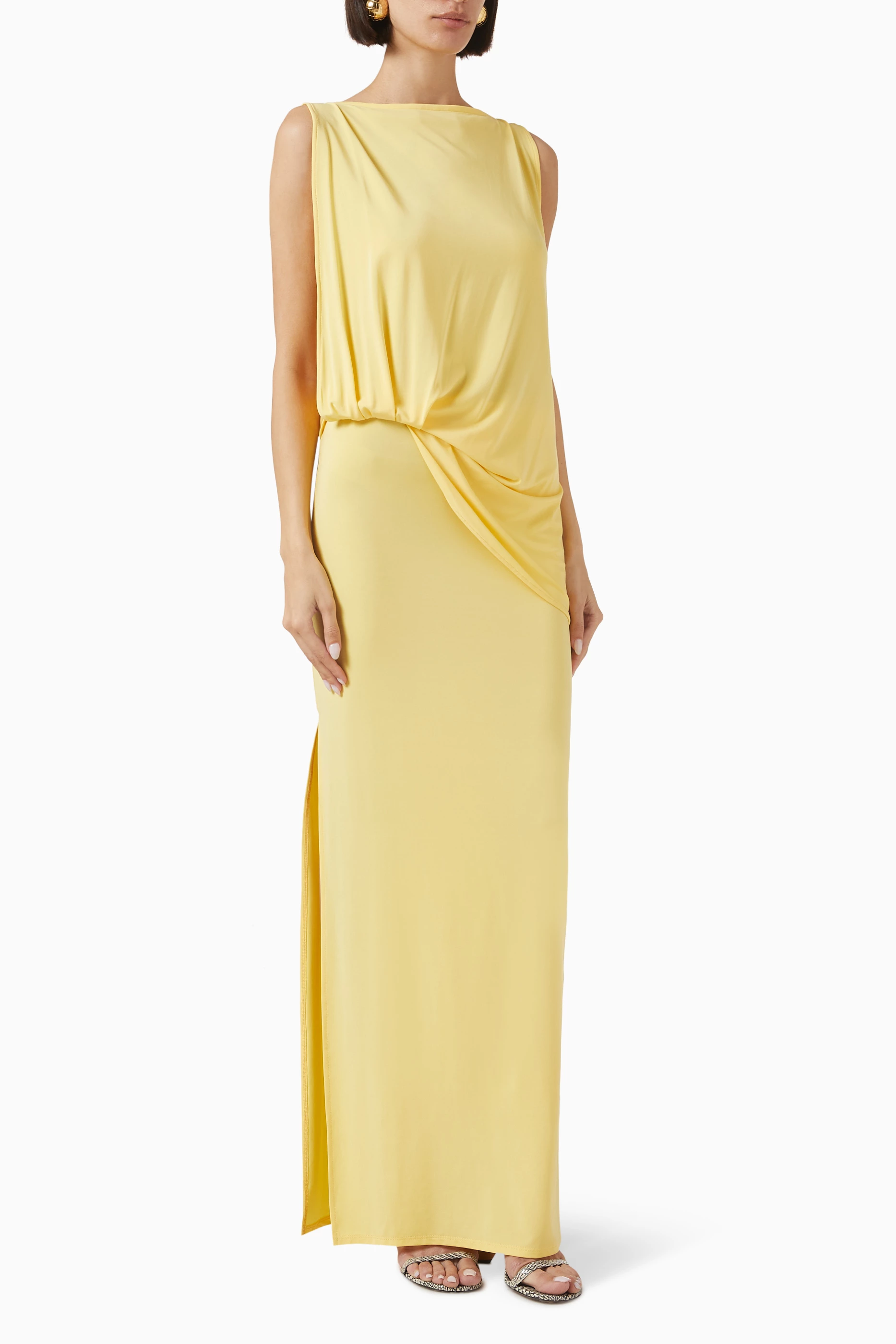 【送料&関税込】Jacquemus La Robe Peplo Longue Jacquemus La Robe Peplo Maxi Dress | Black | FARFETCH