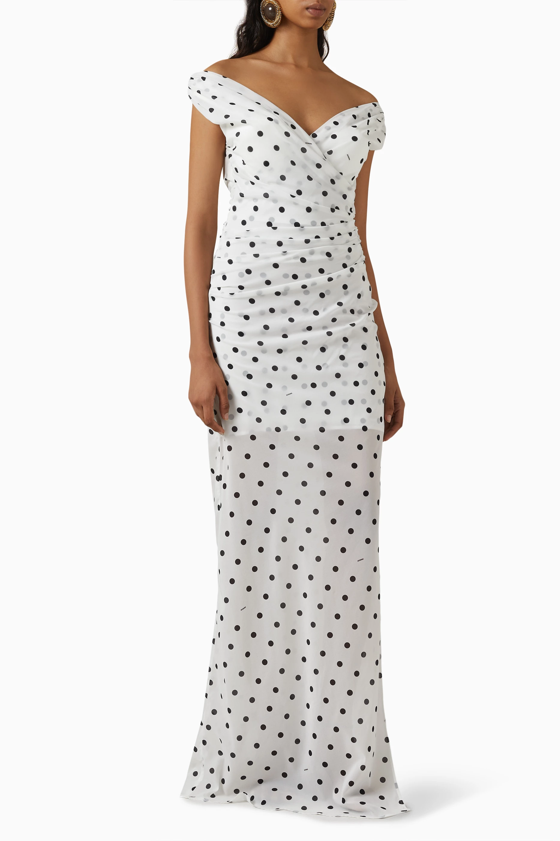 Buy Jacquemus White La Robe Rita Longue Dress For Women