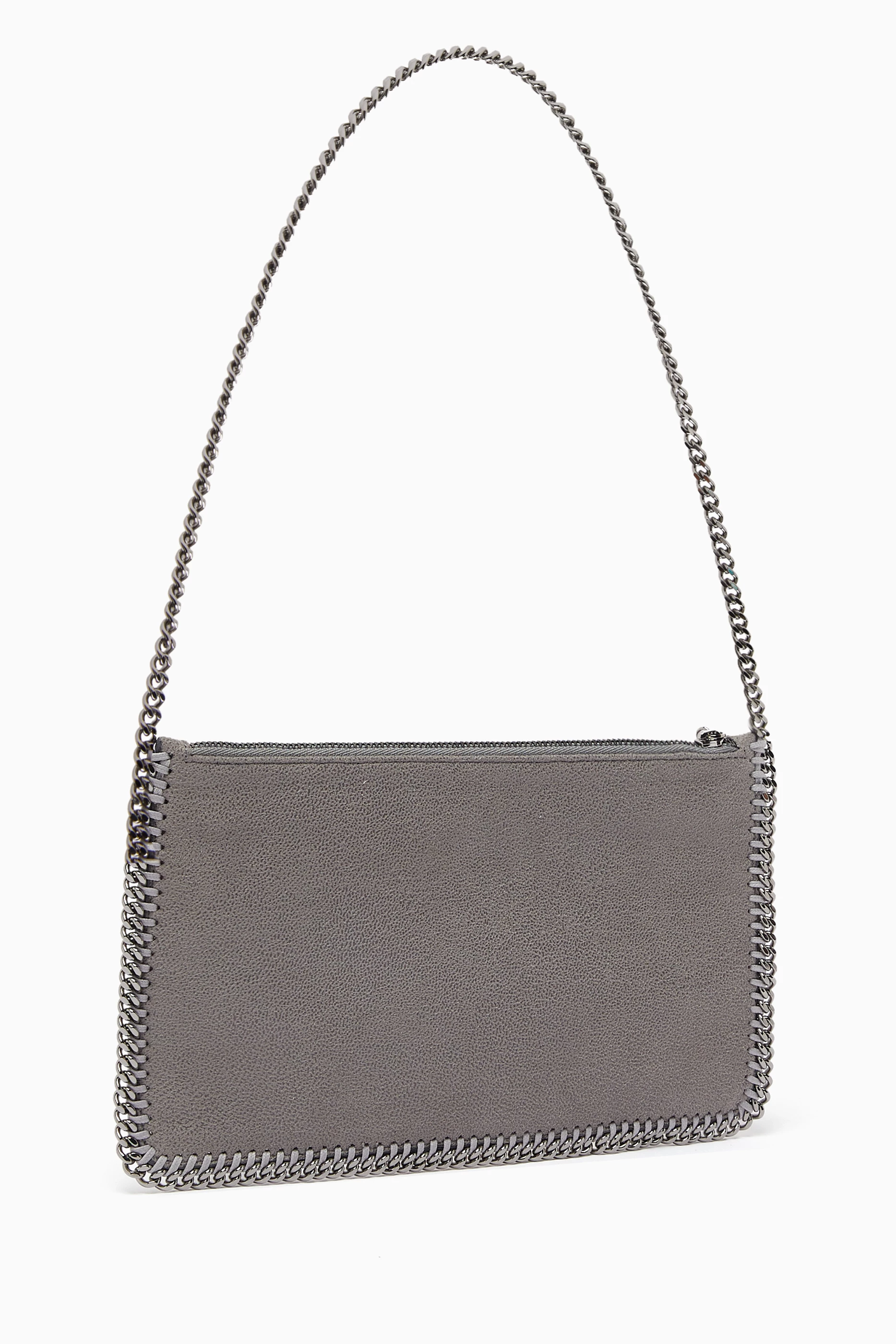 Buy Stella McCartney Grey Falabella Pochette Shoulder Bag in