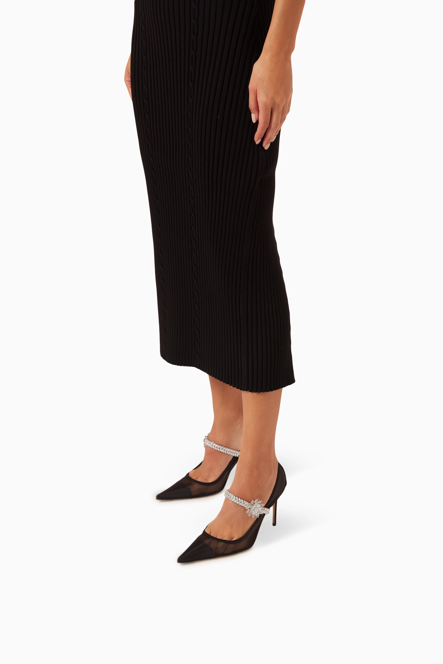 パンプス MACH & MACH SS25 'Lotus' pumps (R25S090695NETB17 BLACK) Mach & Mach 'lotus' Pumps | italist