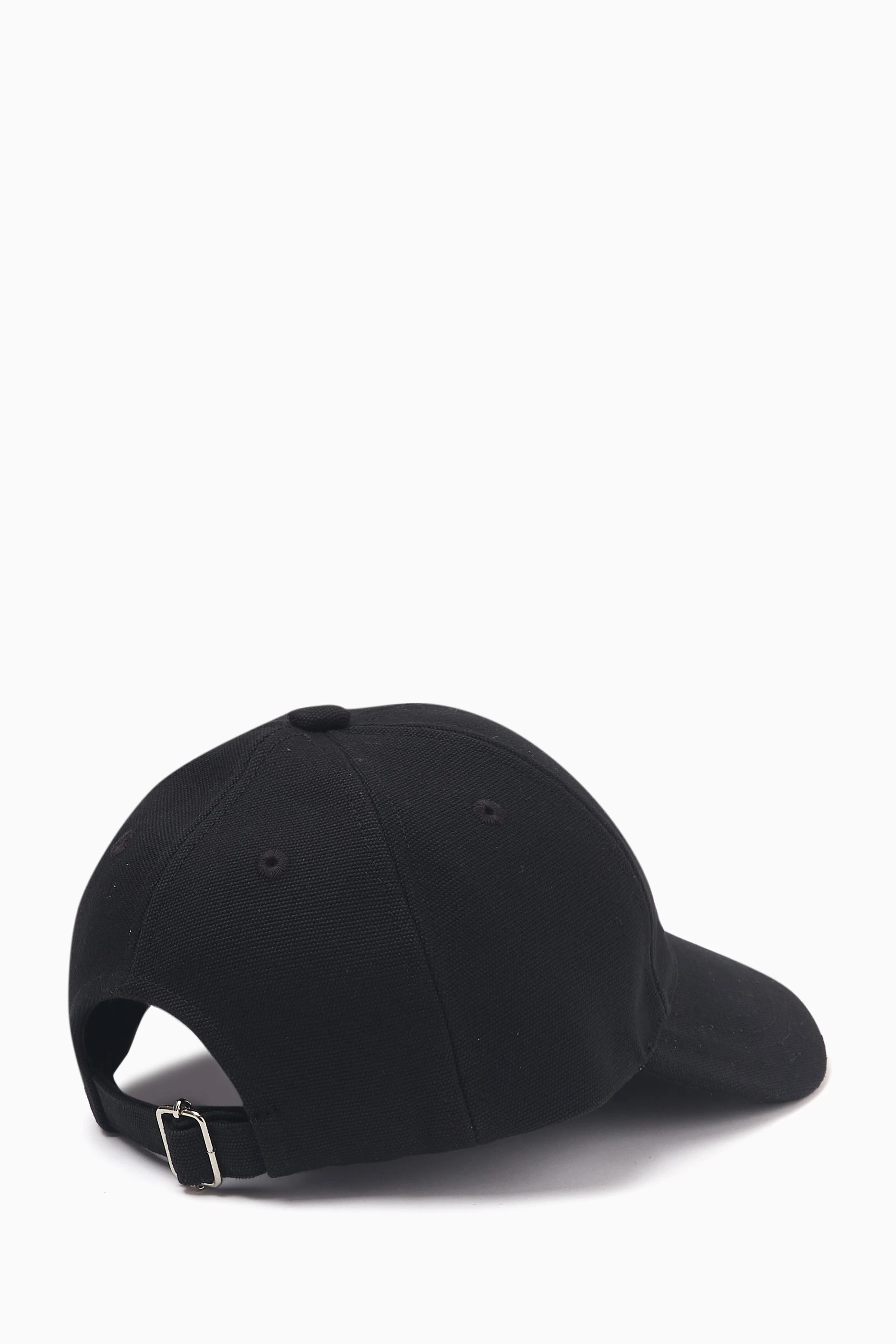 【関税&送料込】A.P.C. Black Stretch Cotton Charlie Baseball Charlie baseball cap | Baseball cap with A.P.C. logo