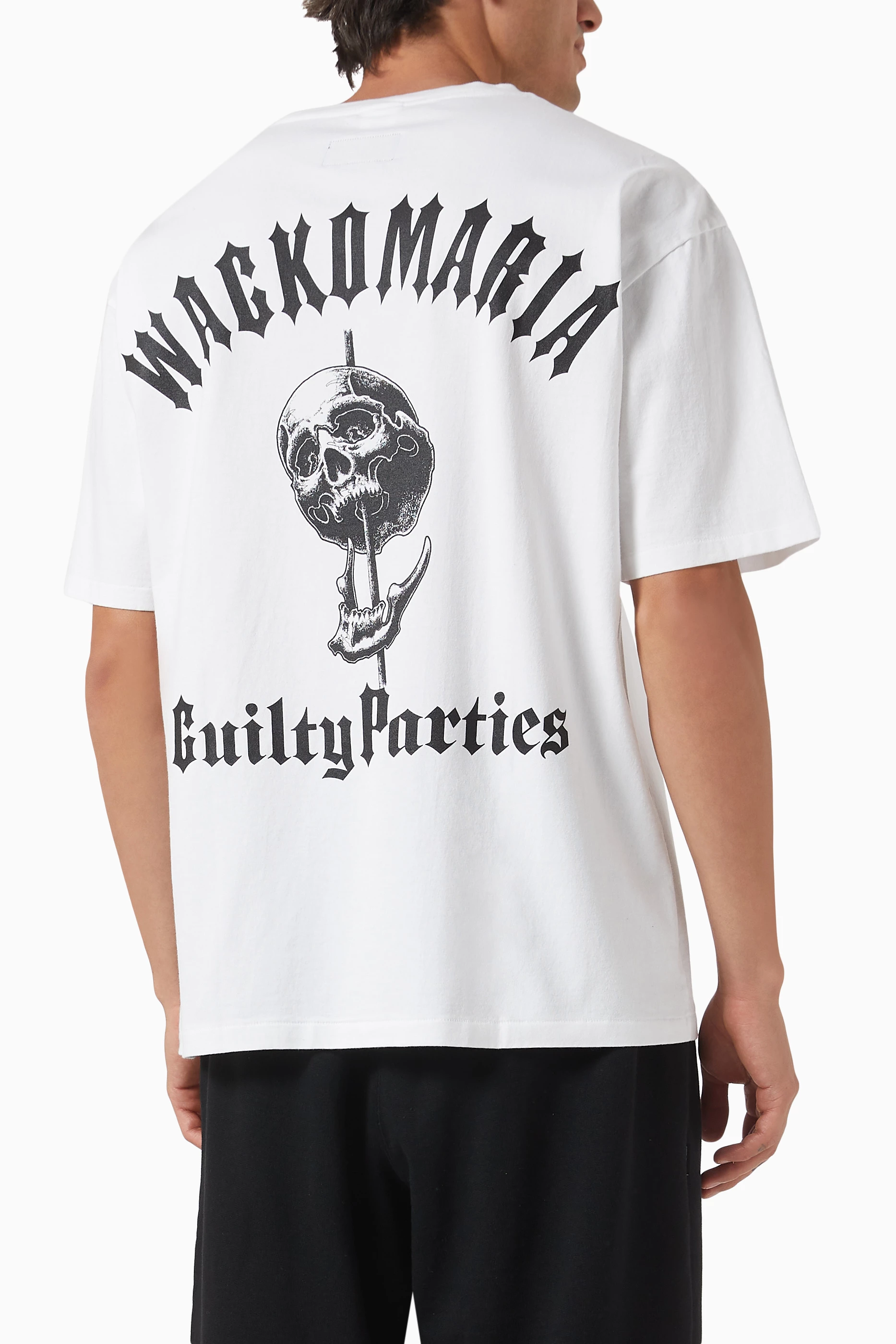 Buy WACKO MARIA White x 56 Tattoo Studio T-shirt in Cotton