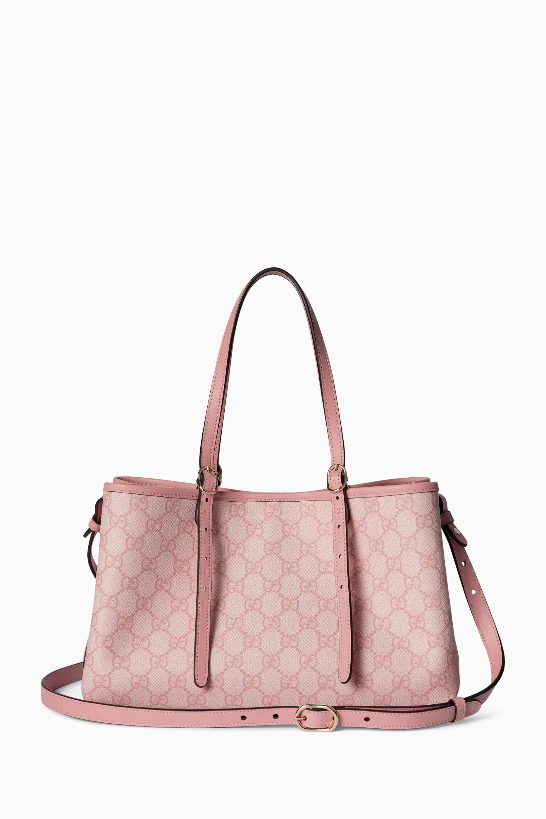 Buy Gucci Pink Small Tote Bag in GG Canvas For Women Online