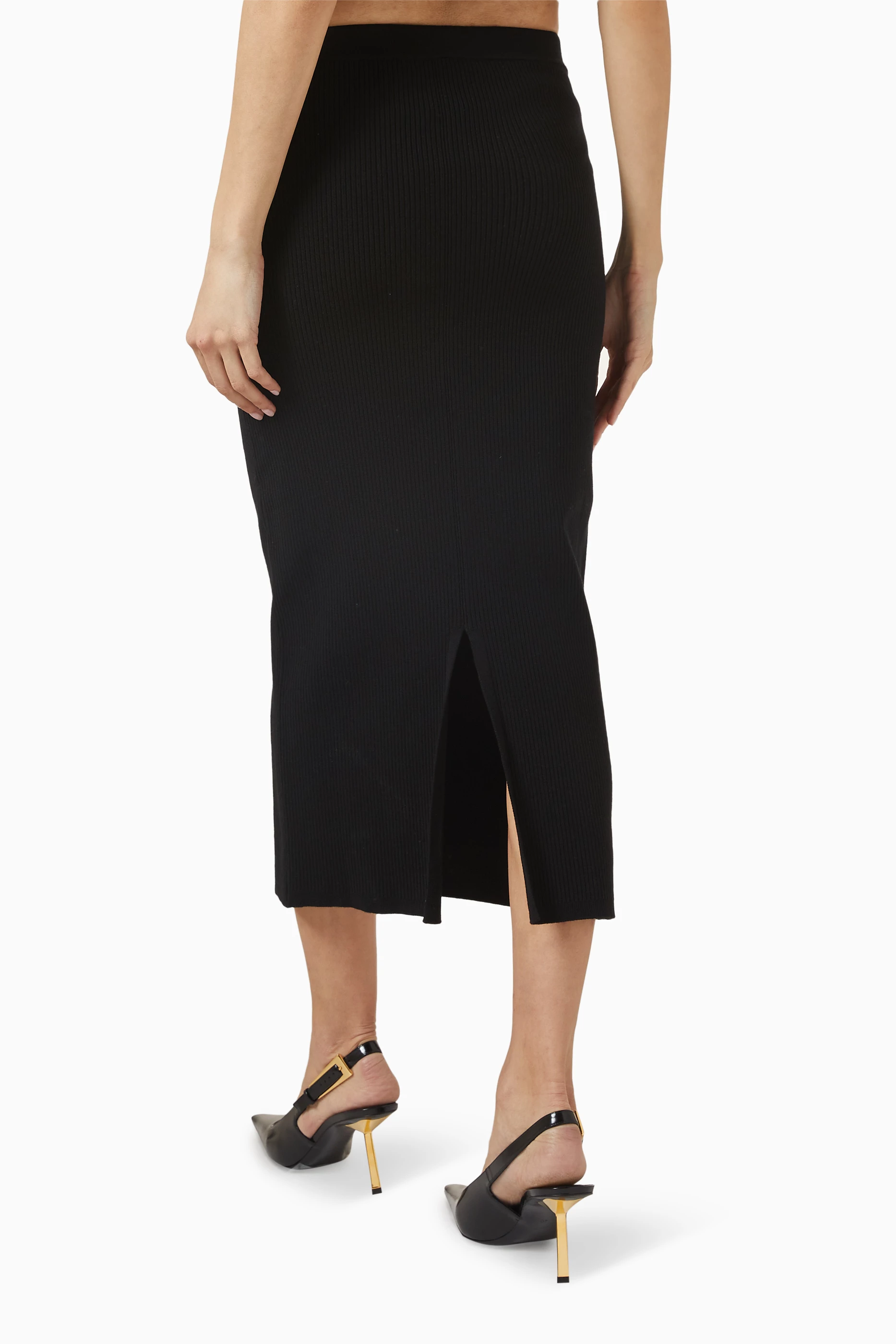 【関税込み】ALESSANDRA RICH Knit midi skirt ALESSANDRA RICH Sequined Cotton Blend Knit Midi Skirt